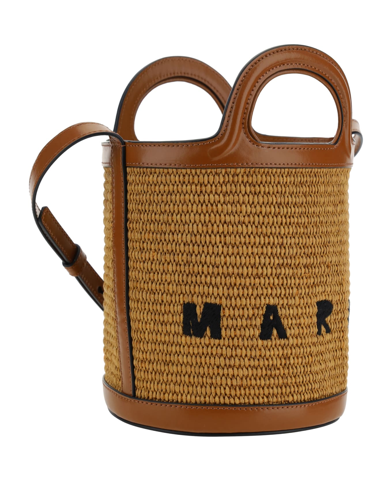 Marni Tropicalia Bucket Bag - Raw Sienna