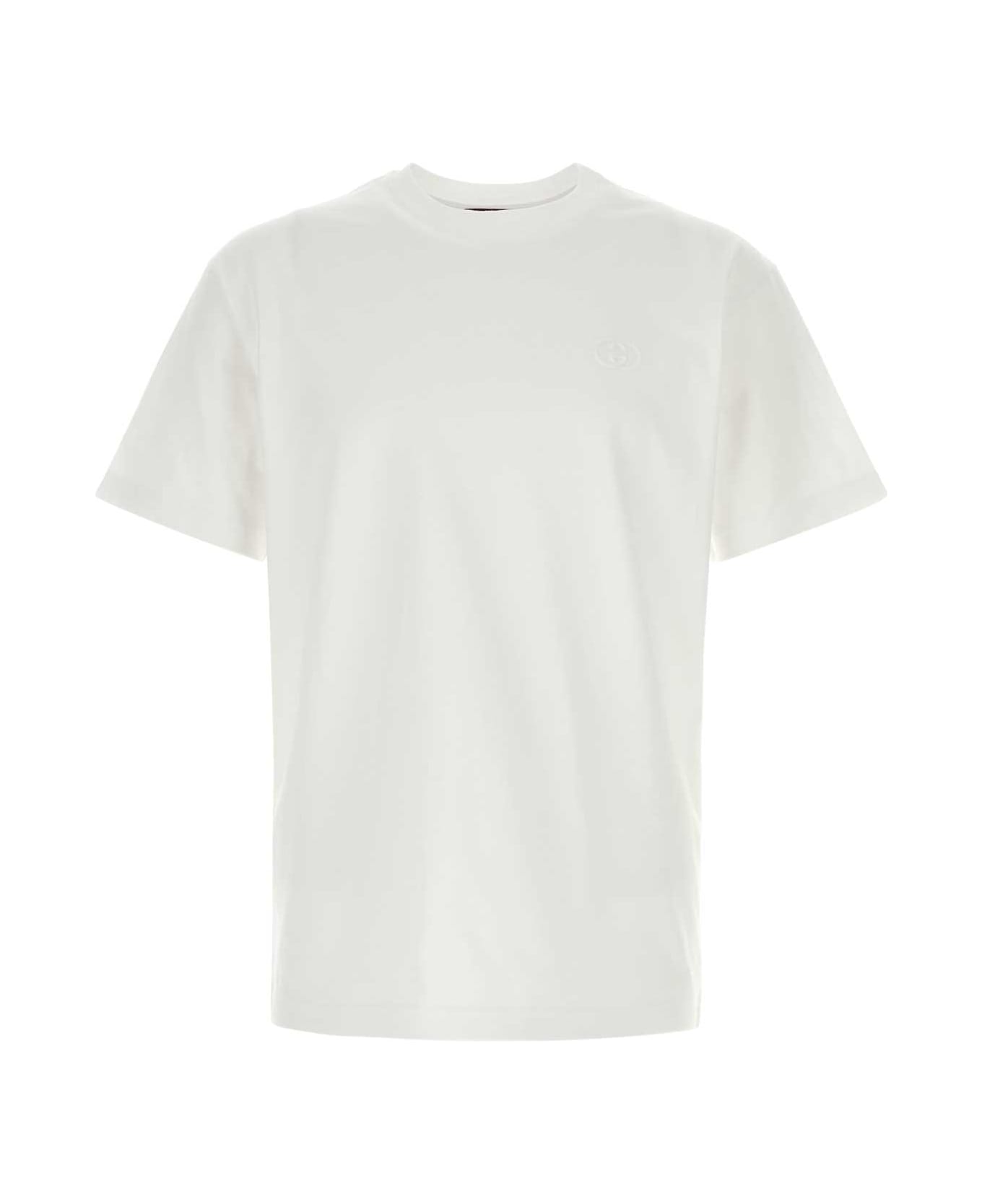 Gucci White Cotton T-shirt - WHITE
