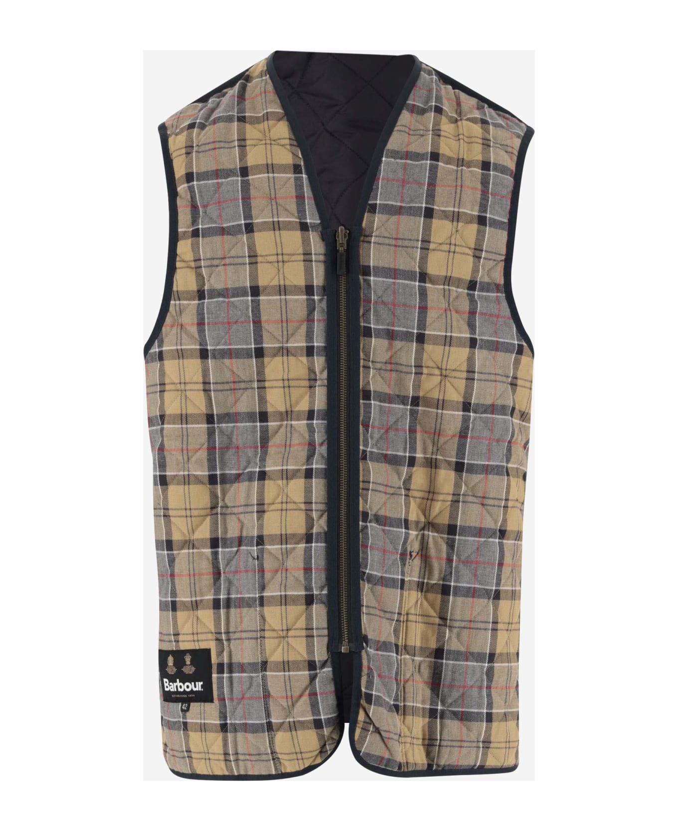 Barbour Quilted Vest With Zipper - Blue