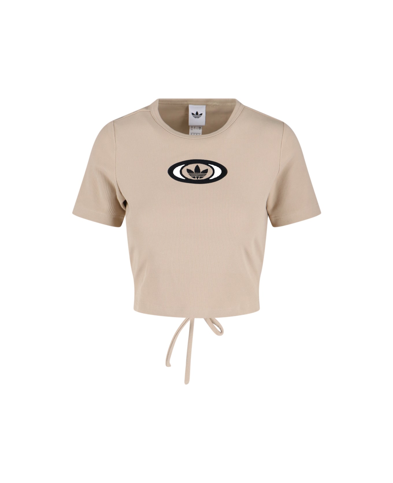 Adidas 'campus 2000' Crop Top - Beige