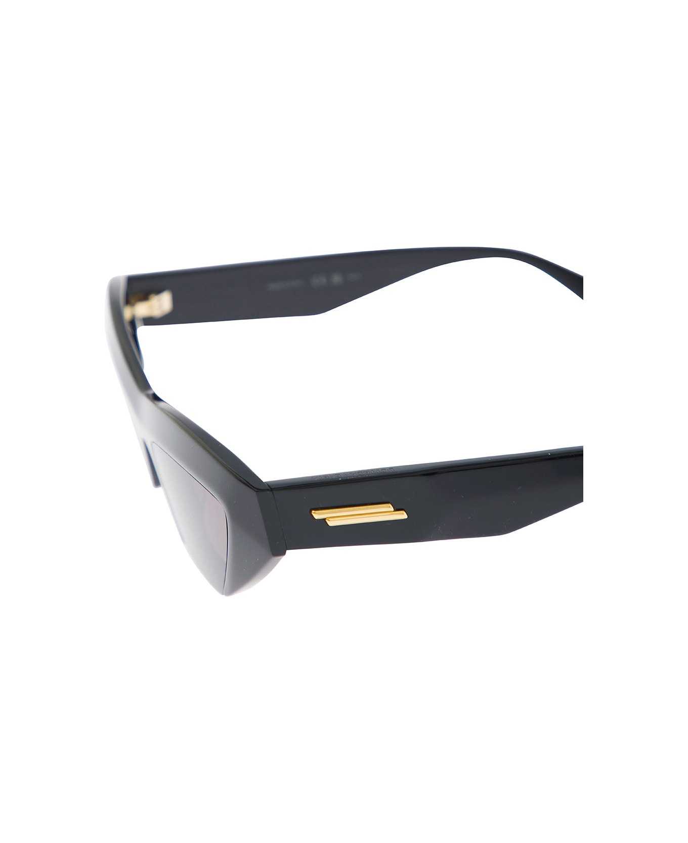 Bottega Veneta Sunglasses In Ricycled Acetate - Black