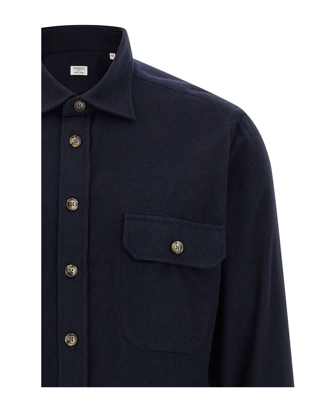 Borriello Napoli Flannel Shirt - Blue