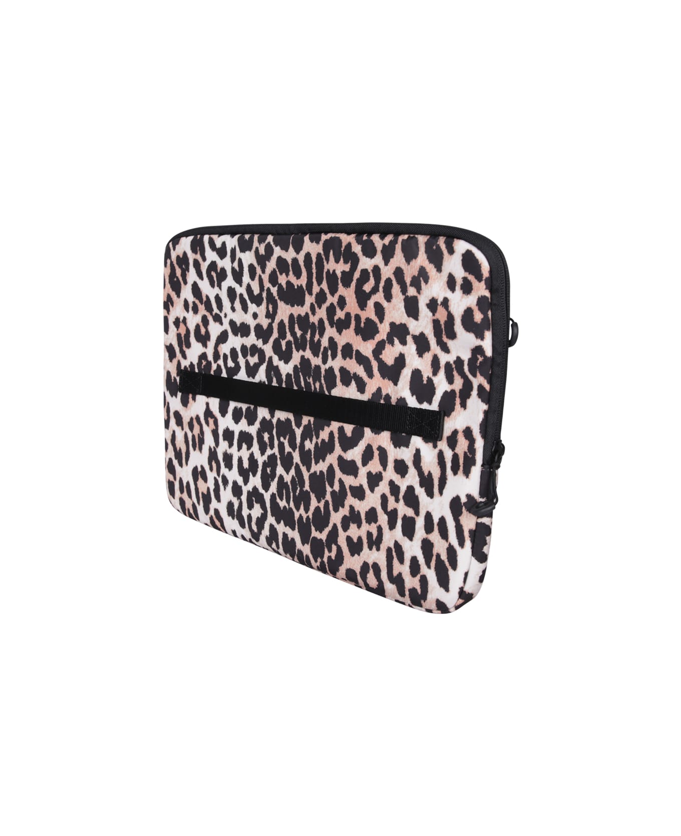 Ganni Leopard Print Laptop Case - Multi