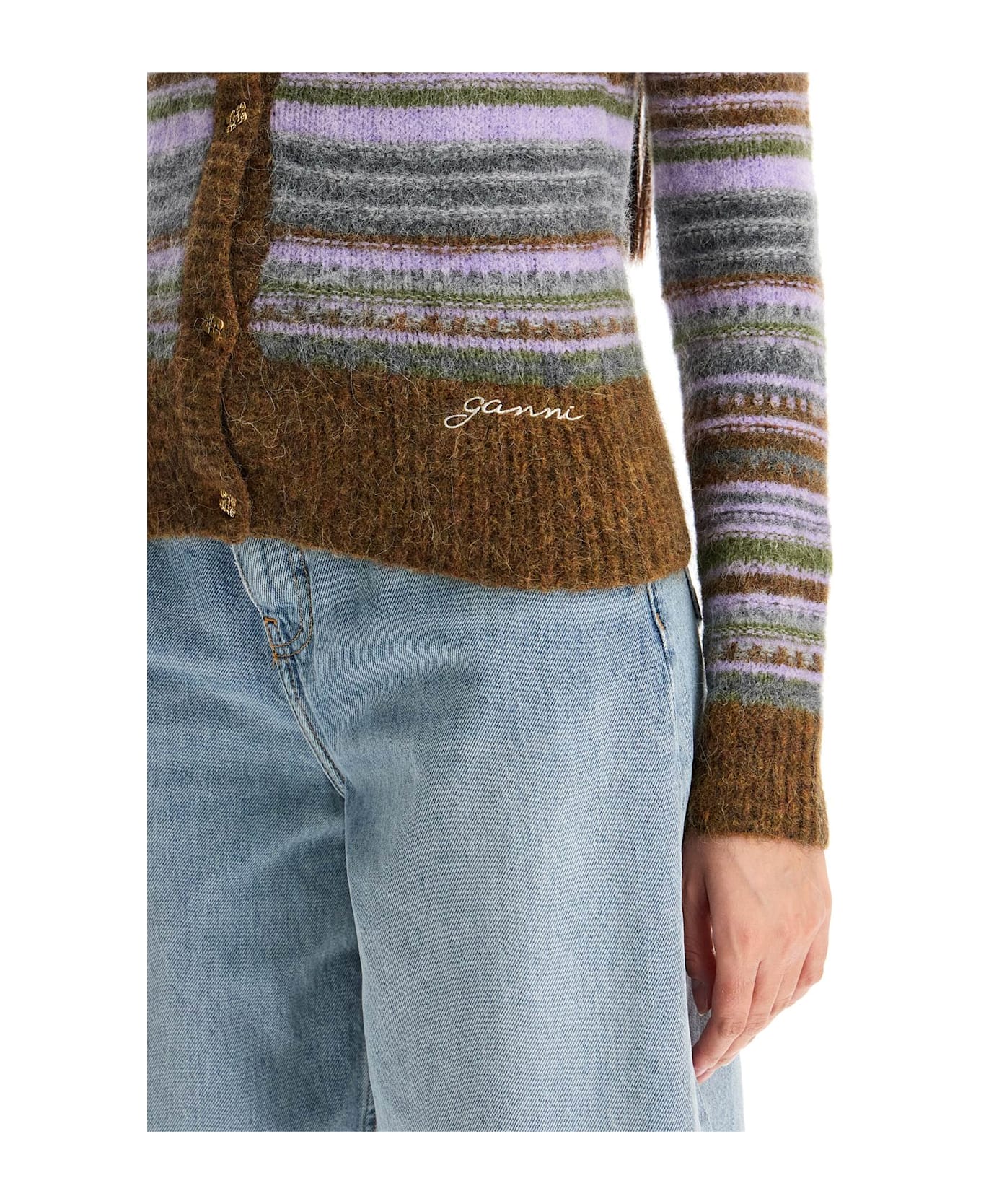 Ganni Cardigan - Military Olive