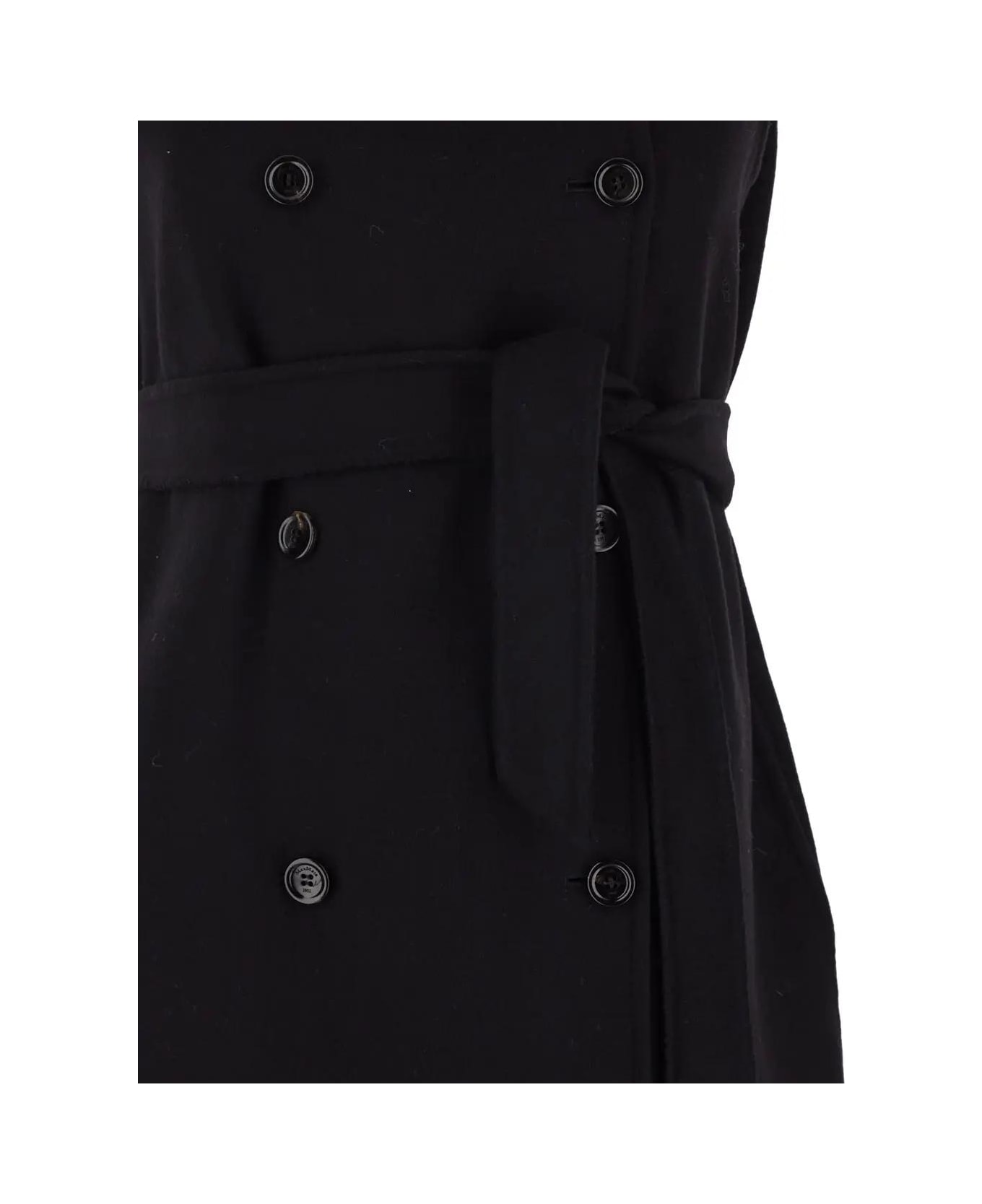 Max Mara Plava Sleeveless Coat - Black コート