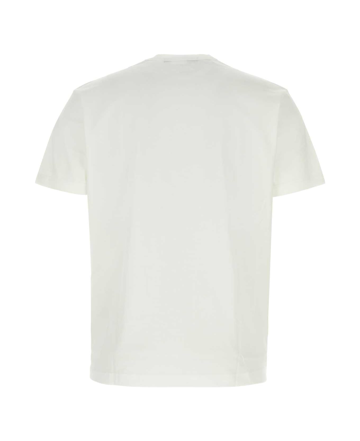 Junya Watanabe White Cotton T-shirt - WHITEBLURD シャツ