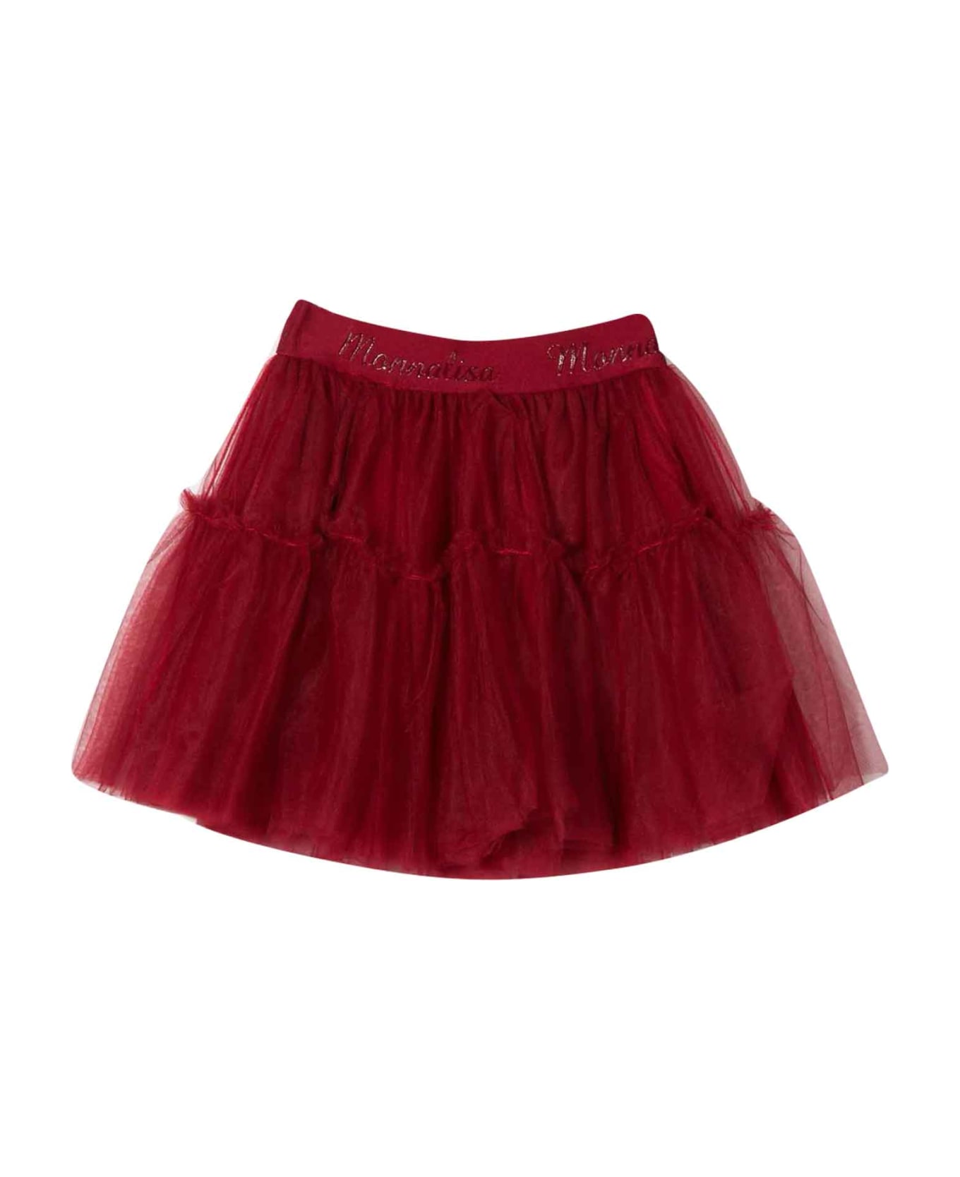 Monnalisa Red Skirt Girl - Rubino