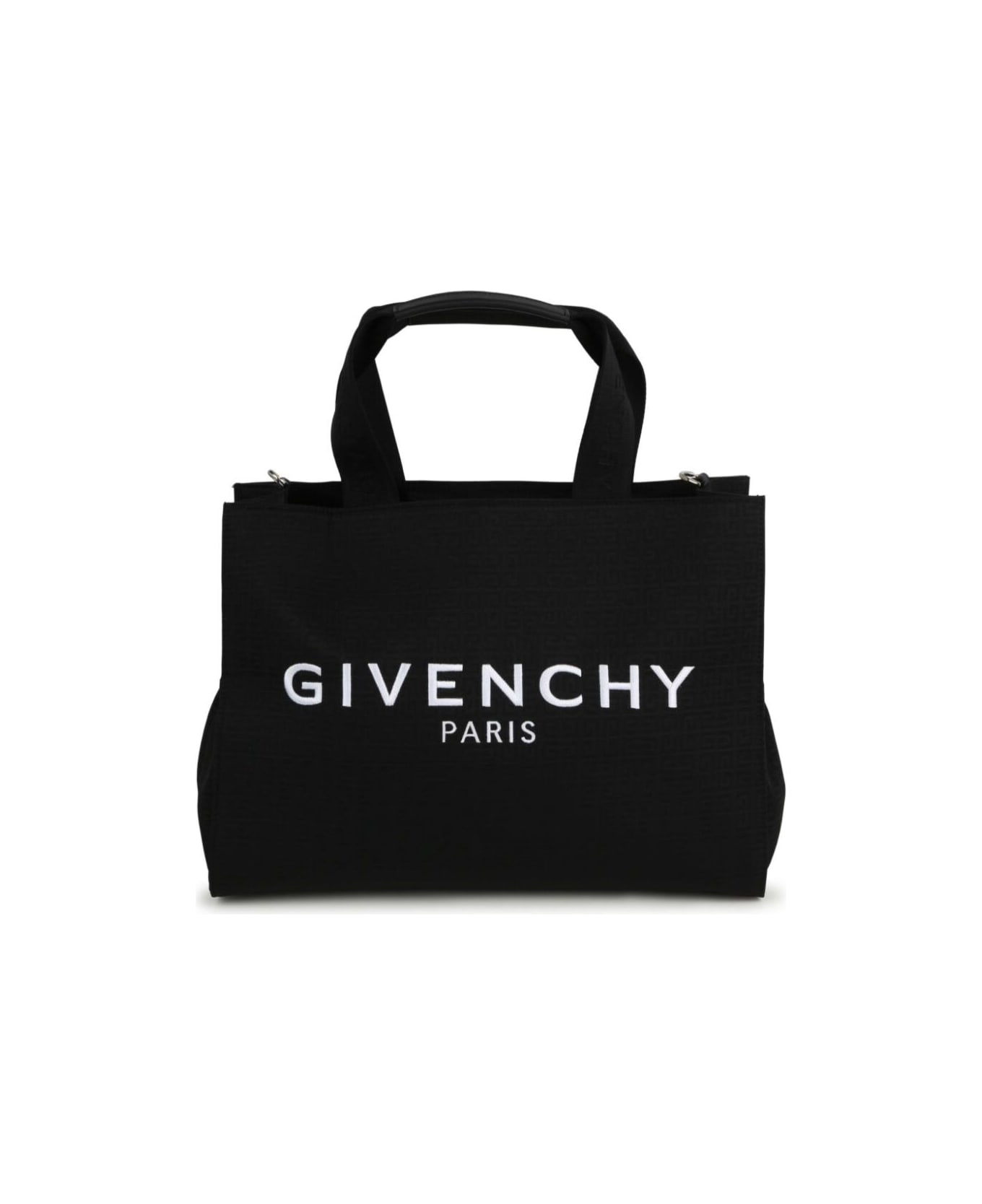 Givenchy Black Crossbody Bag With Lettering Logo On The Front And Internal Changing Mat In Fabric Baby - Black