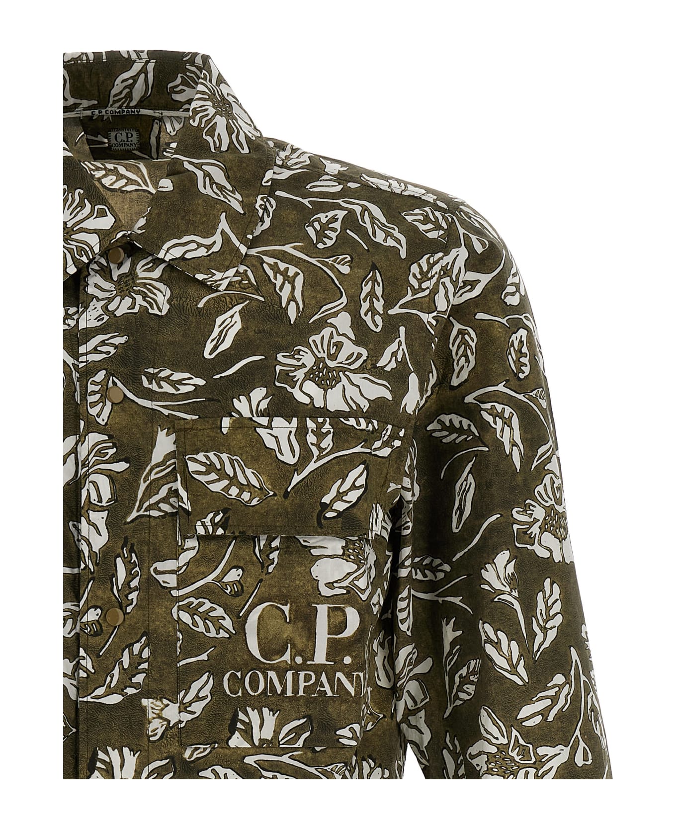 C.P. Company Floral Printed Shirt - Gray