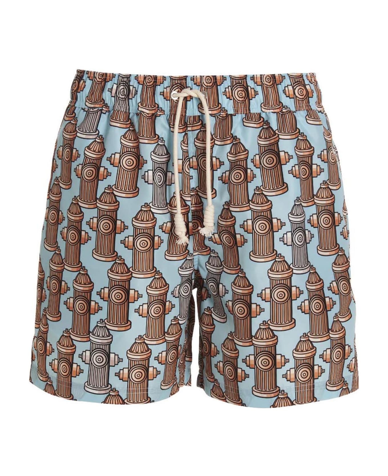 Palm Angels 'fire Hydrant' Swim Shorts - Multicolor