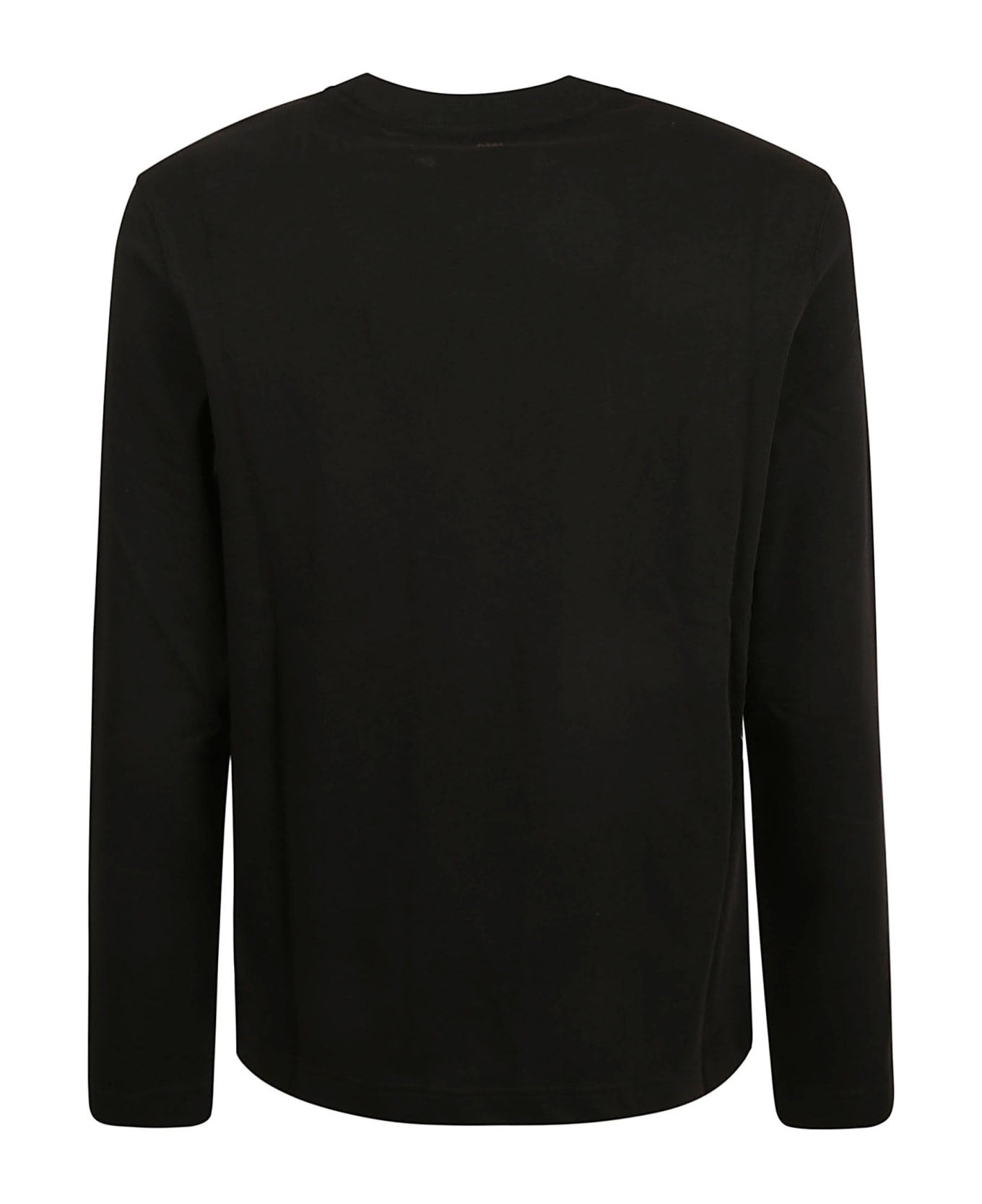 Ami Alexandre Mattiussi Logo Round Neck Sweatshirt - Black フリース