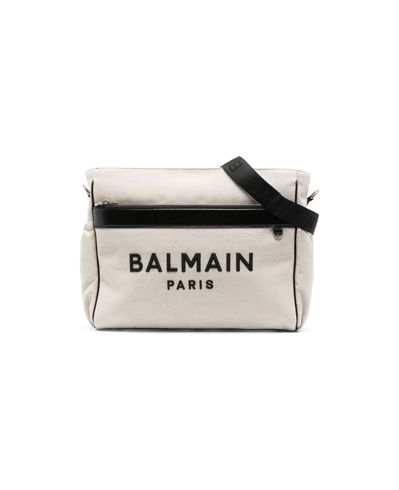 Balmain Borsa Fasciatoio Con Ricamo - Cream