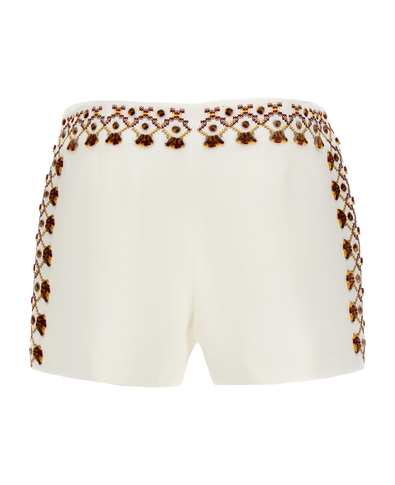 Ermanno Scervino Embroidery Shorts - WHITE