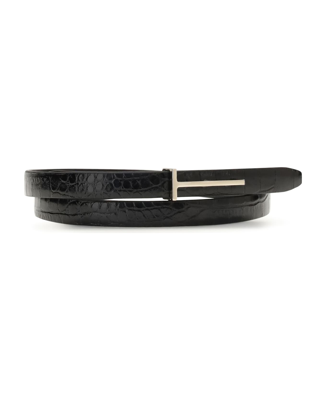 Tom Ford Belt With T - Black
