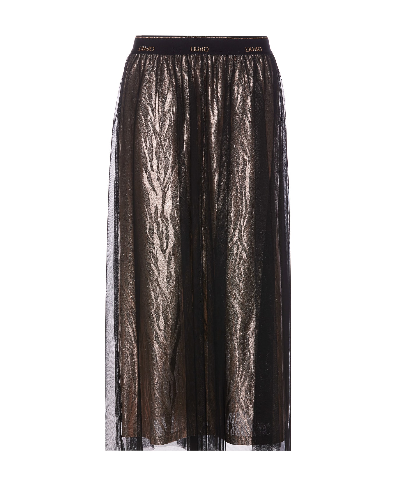 Liu-Jo Animalier Skirt - Brown