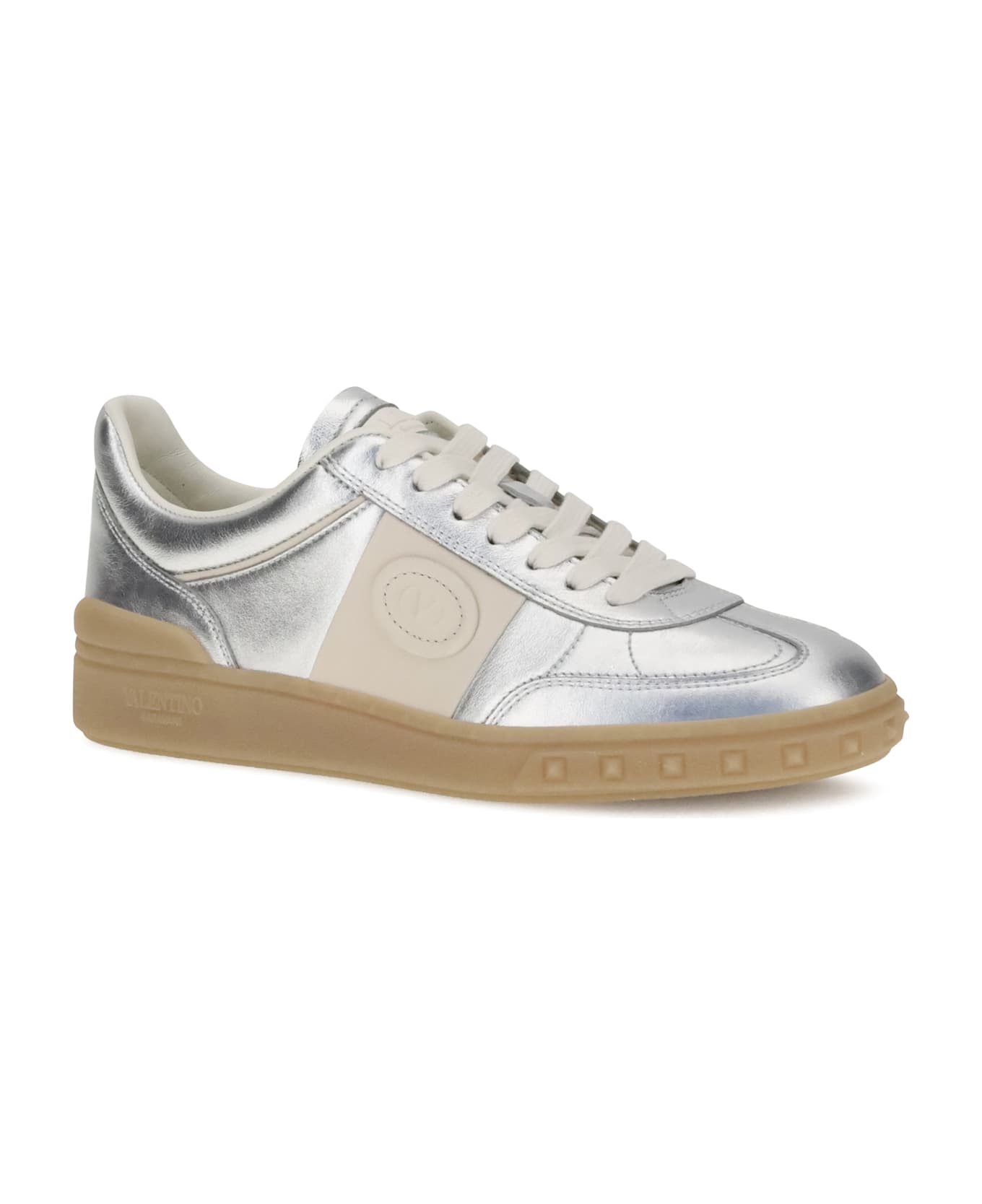 Valentino Garavani Laminated Leather Upvillage Sneakers