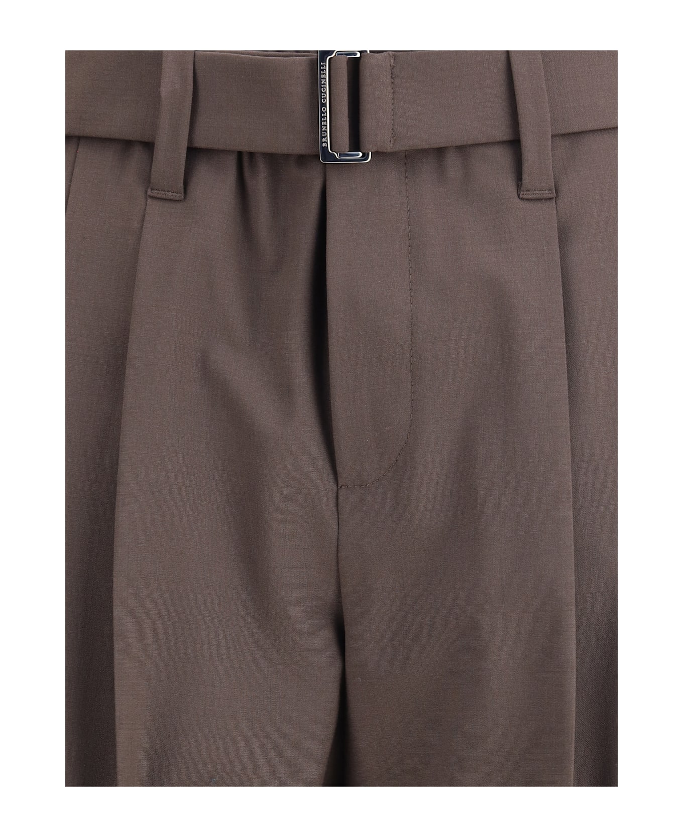 Brunello Cucinelli Sartorial Baggy Trousers In Tropical Luxury Wool