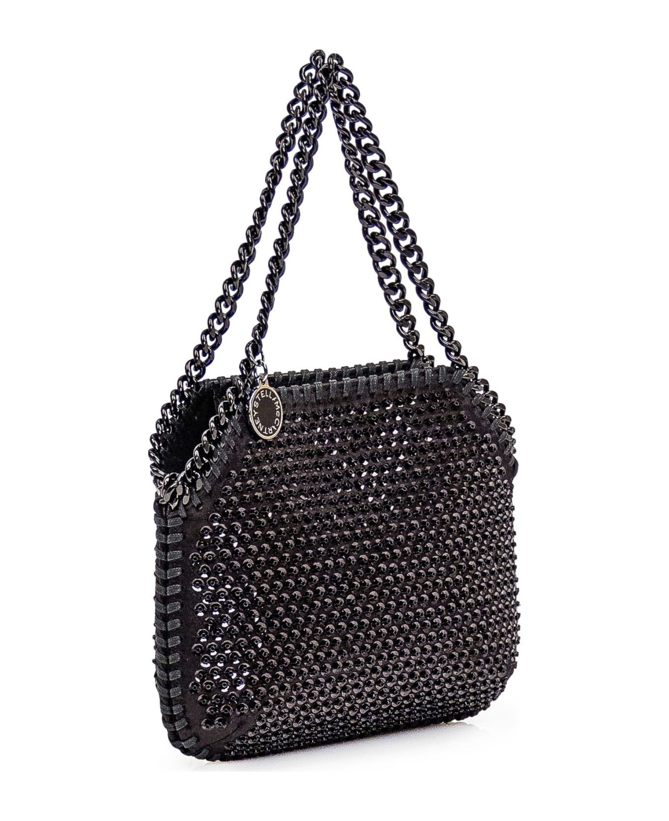 Stella McCartney Falabella Chain-linked Embellished Mini Tote Bag - BLACK