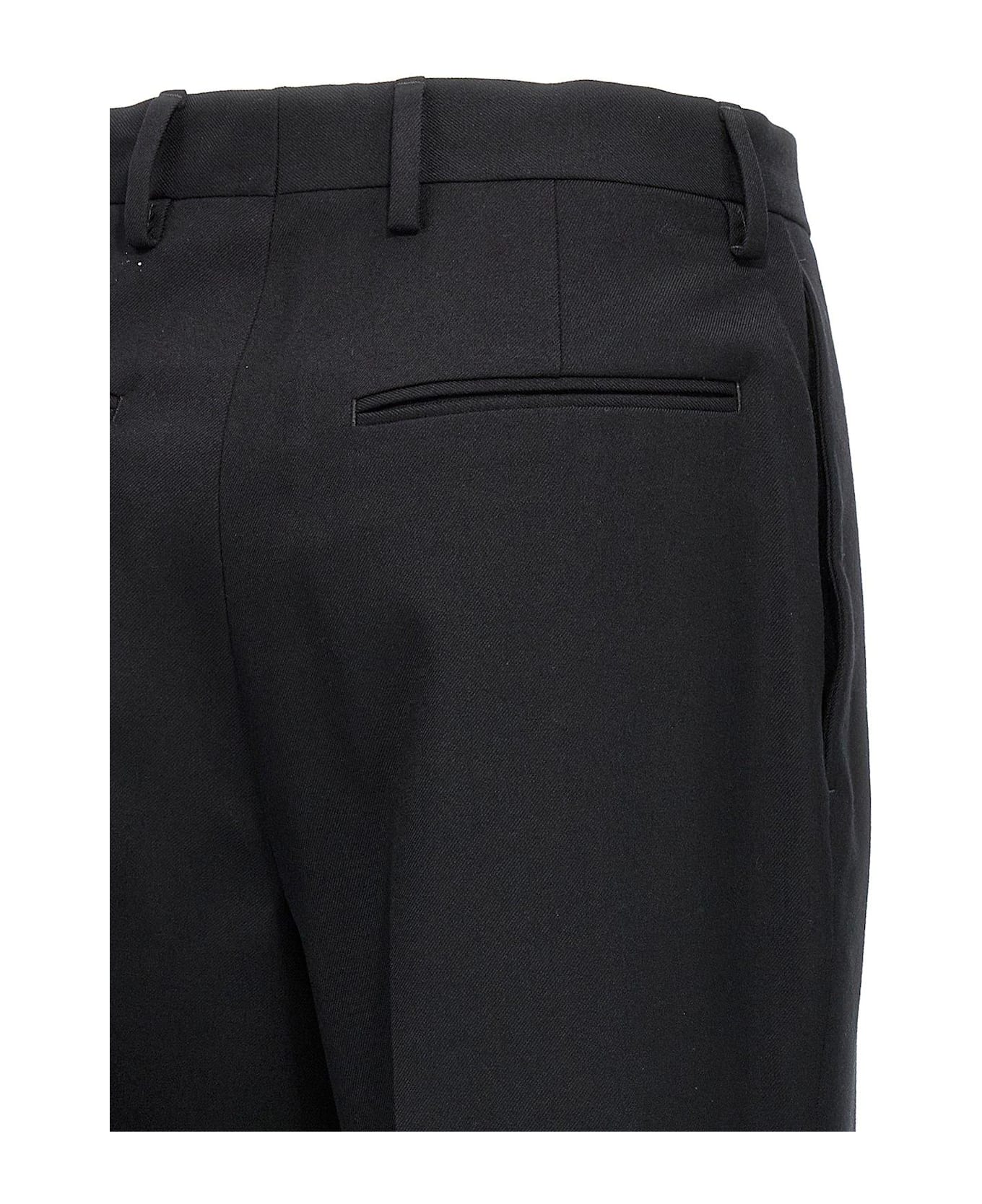 Dries Van Noten Pleat Detailed Portia Pants - BLACK ボトムス