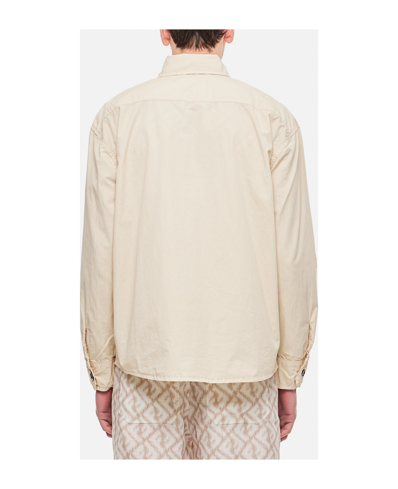 President's Shirt Tack P's Cotton Nylon Stone Dye - Beige