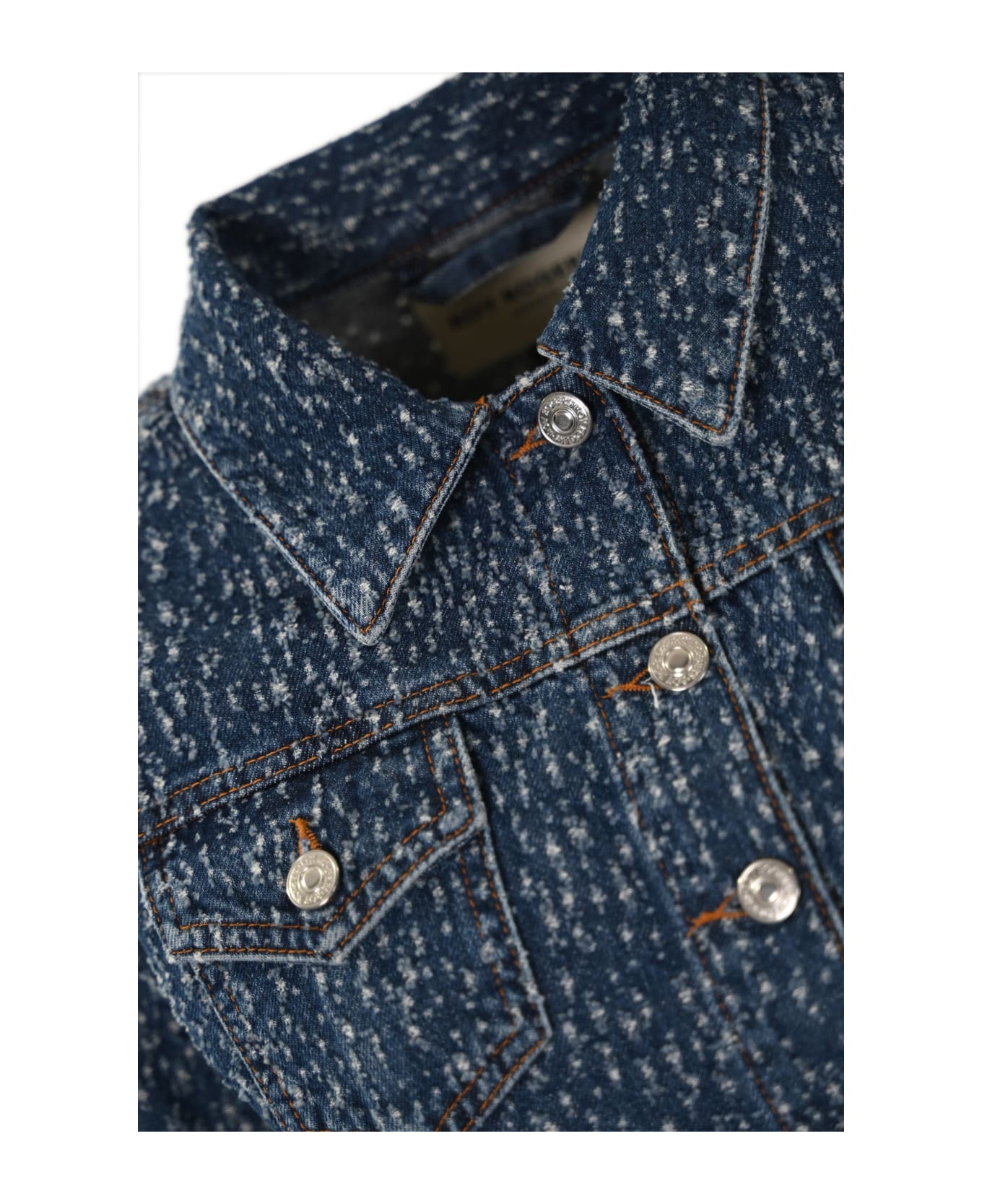 Roy Rogers Mignon Jacket In Boucle Denim - Denim