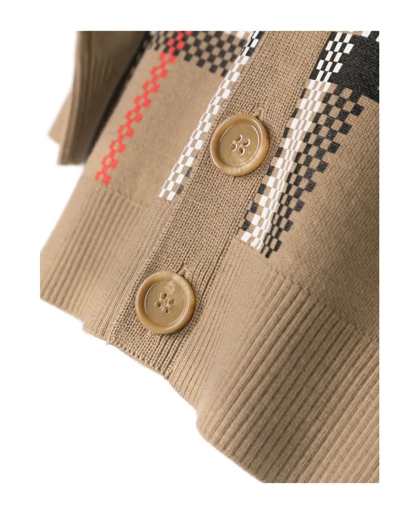 Burberry Archive Beige Wool Cardigan - BEIGE ニットウェア＆スウェットシャツ