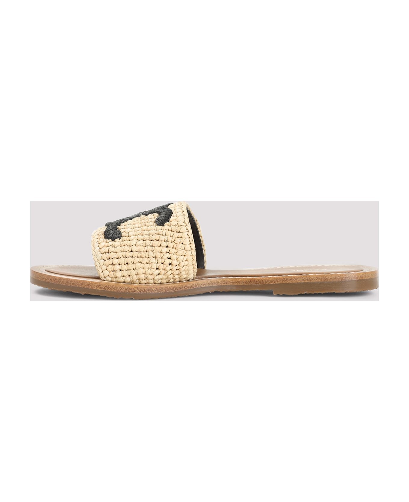 Celine Triomphe 15 Sandals - Bn  Black  Natural