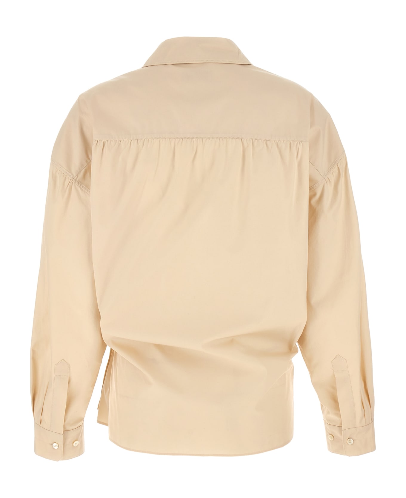 Lemaire 'straight Collar Twisted' Shirt - IVORY