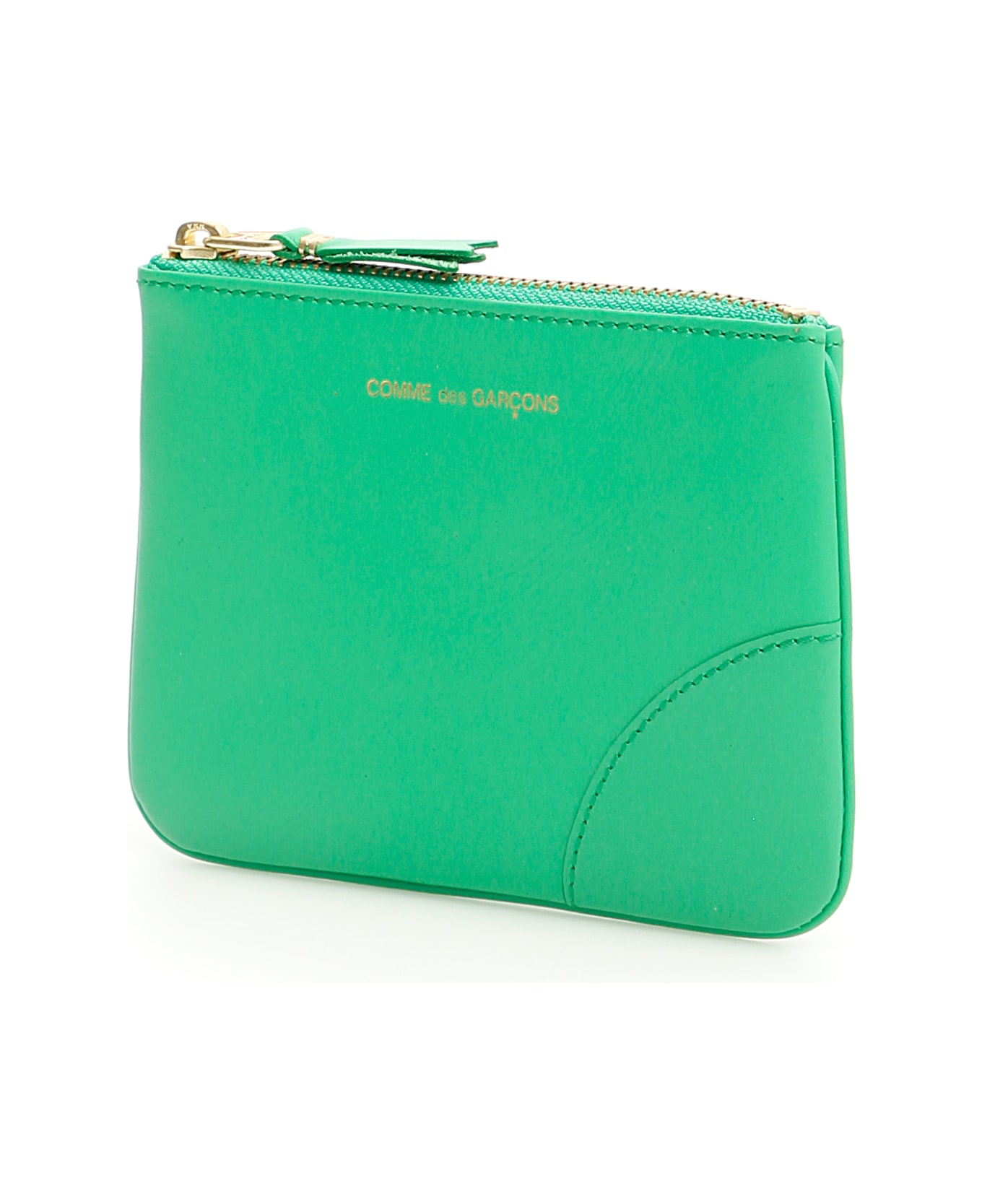 Comme des Garçons Wallet Color Block Pouch - GREEN