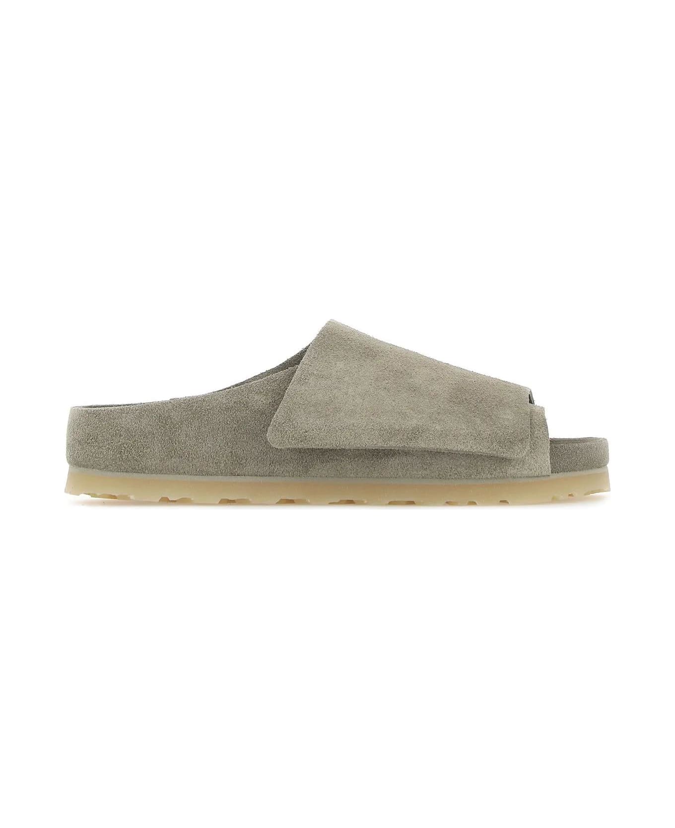 Fear of God Dove Grey Suede Los Feliz Slippers - Taupe
