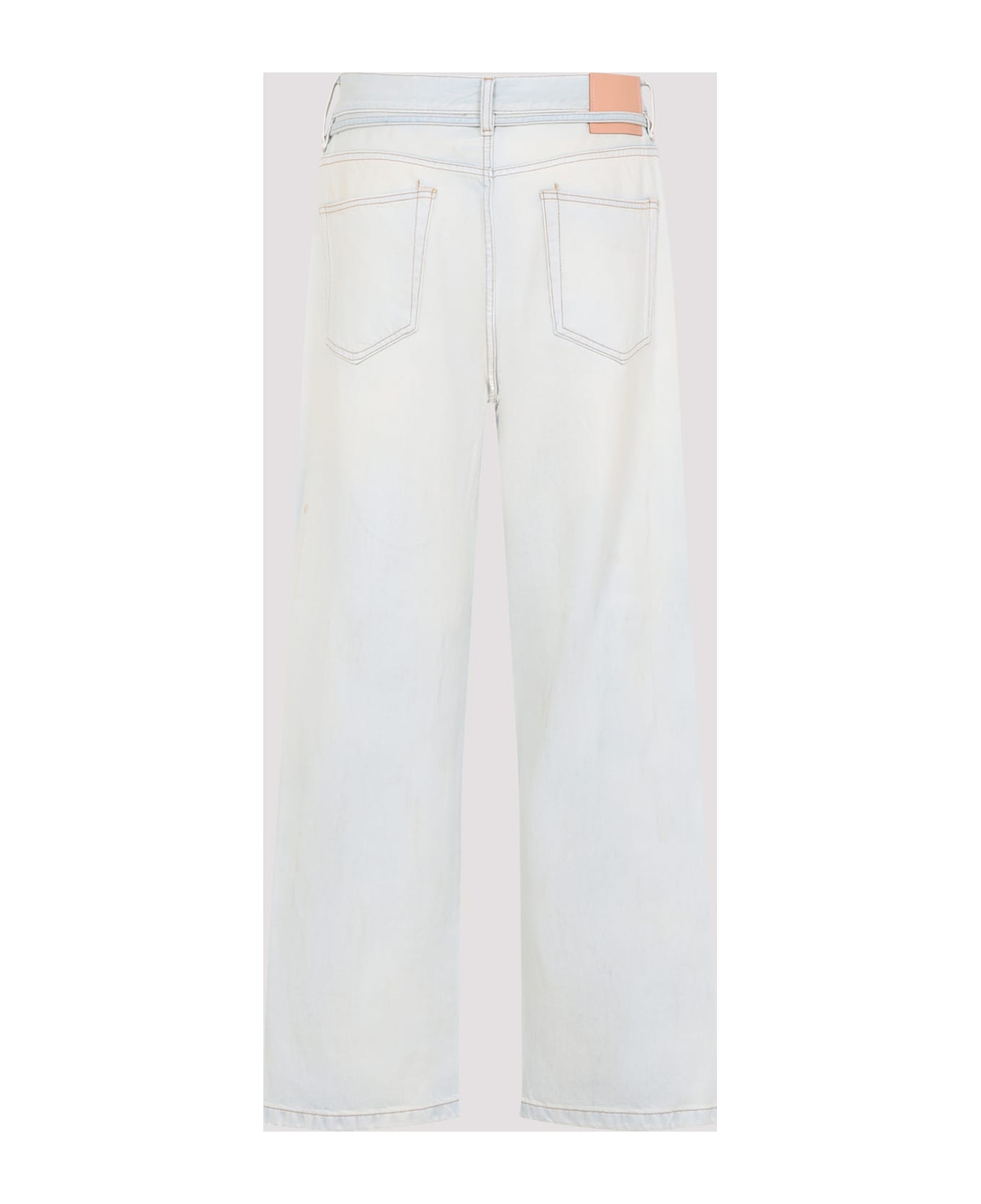Acne Studios 'shorebreak' Light Blue Cotton Jeans - Light Blue White