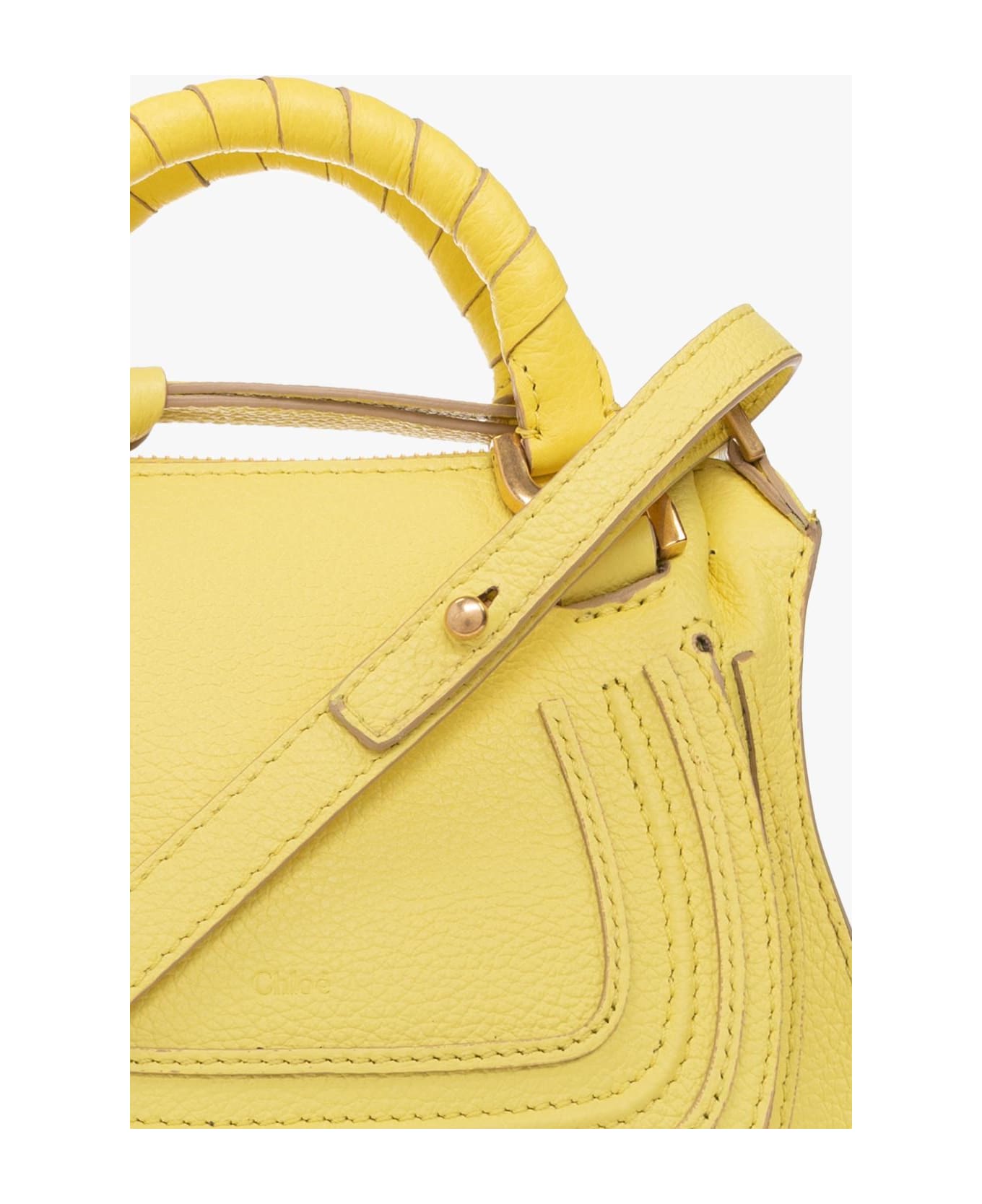 Chloé 'marcie Mini' Shoulder Bag - GIALLO トートバッグ