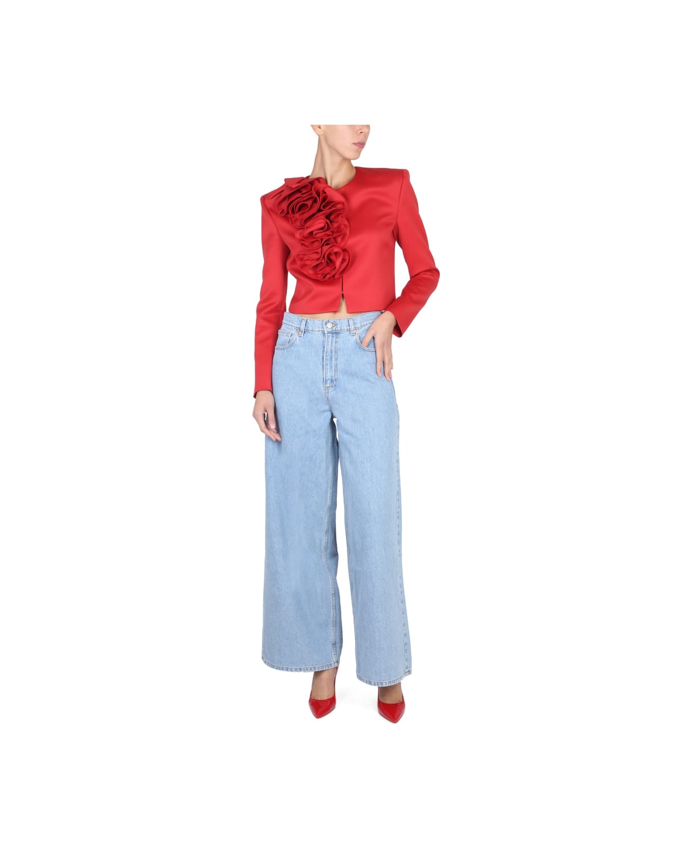 Magda Butrym Jeans Wide Leg - BLUE