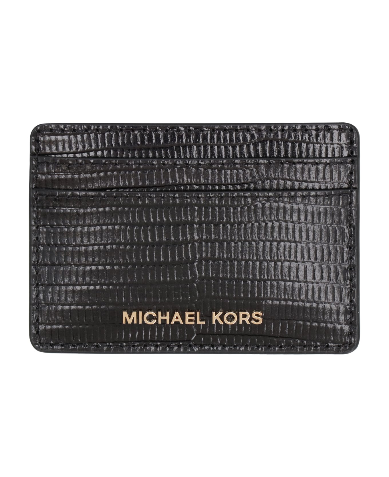 MICHAEL Michael Kors Jet Set Leather Card Holder - black