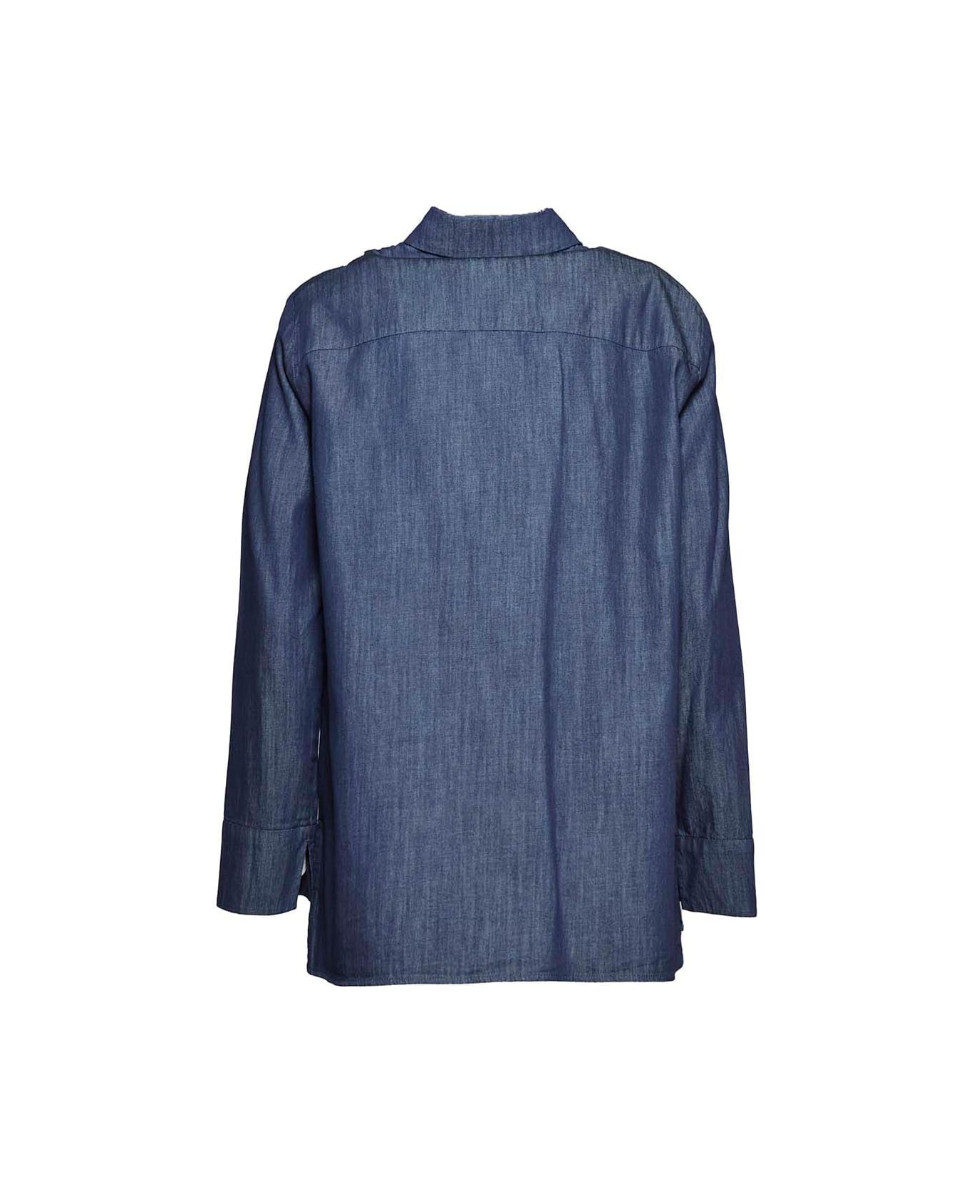 Max Mara Denim Long-sleeved Shirt - Denim