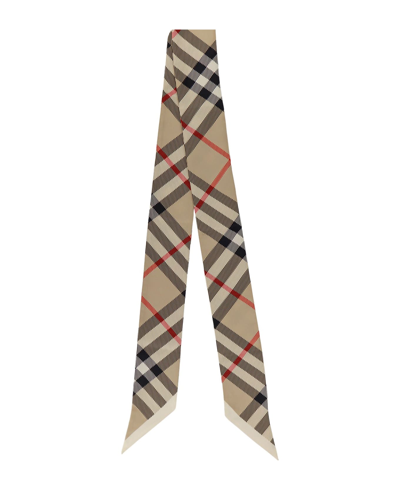 Burberry Check Pattern Pointed-tip Scarf - Beige スカーフ＆ストール