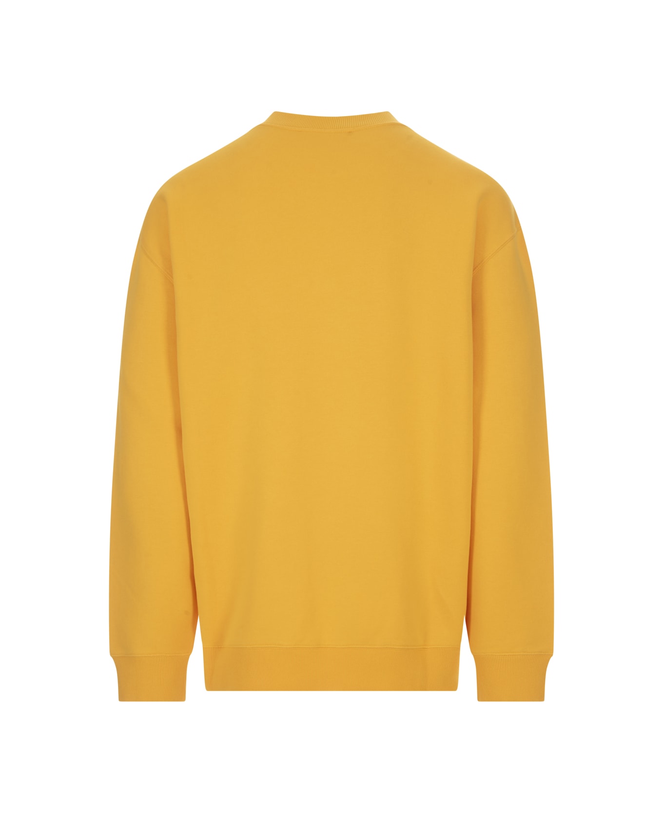 Lanvin Yellow Sweatshirt With Embroidered Lanvin Curb Logo - Yellow フリース