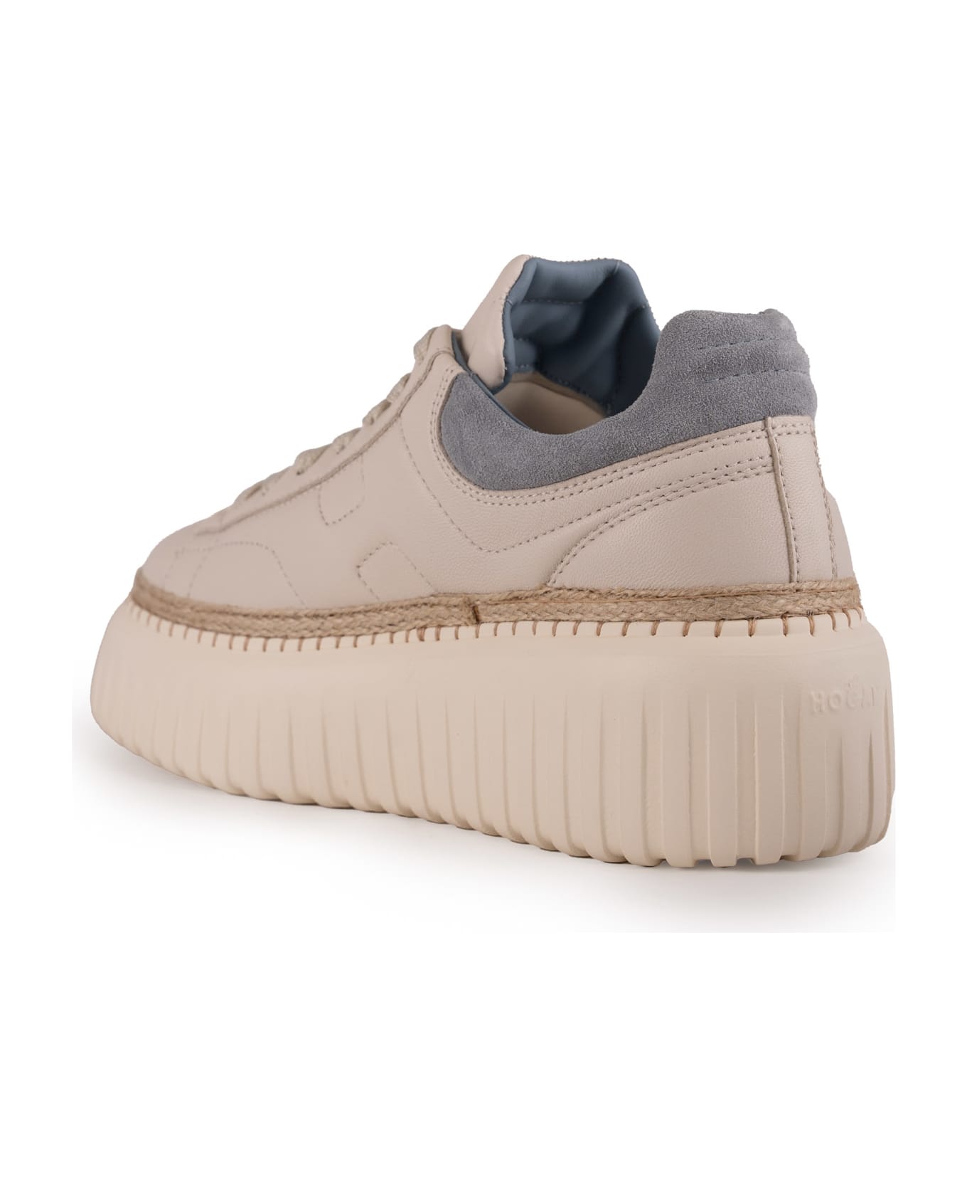 Hogan H-stripes Sneakers In Leather