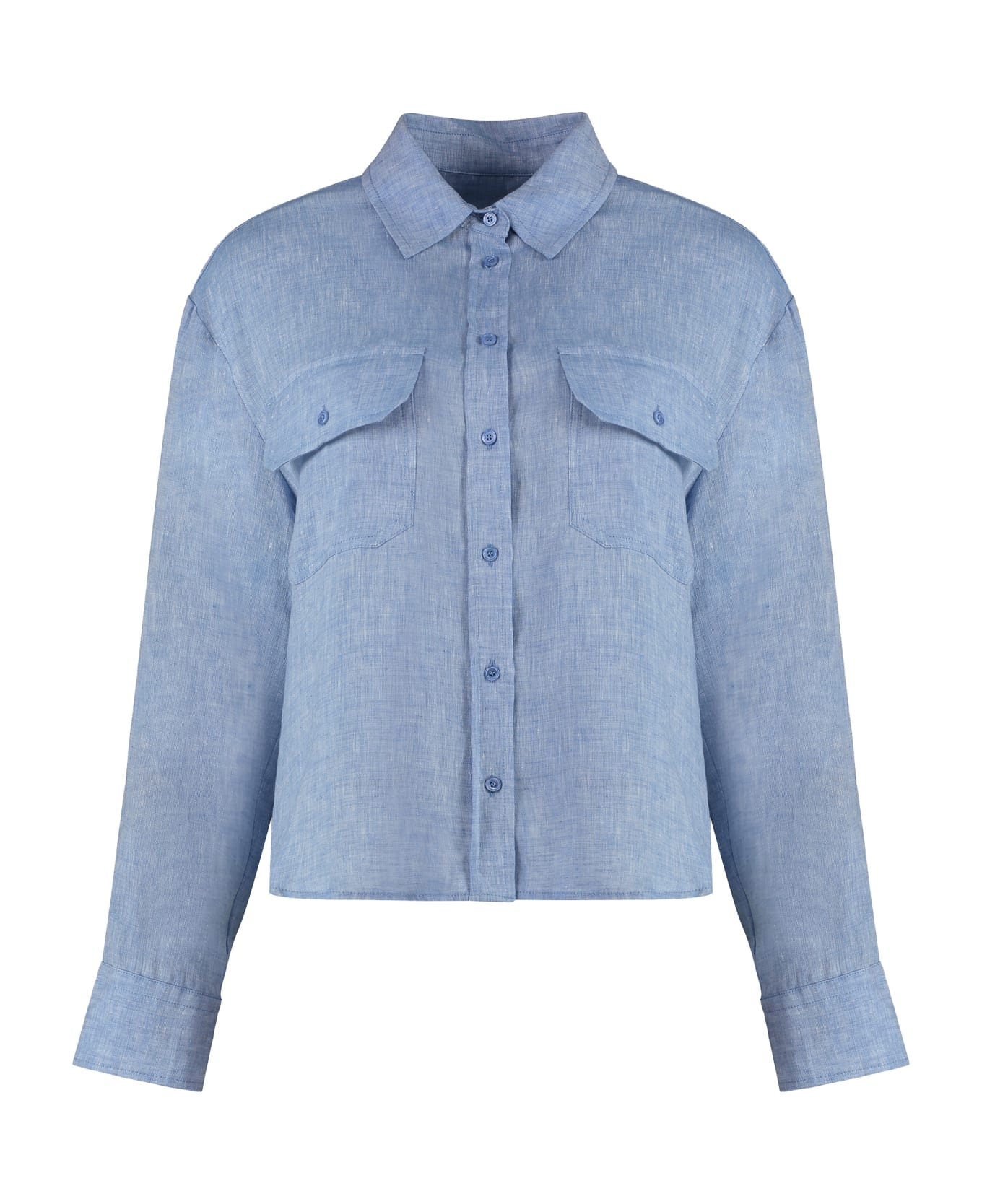 Weekend Max Mara Eureka Linen Shirt - Light Blue シャツ