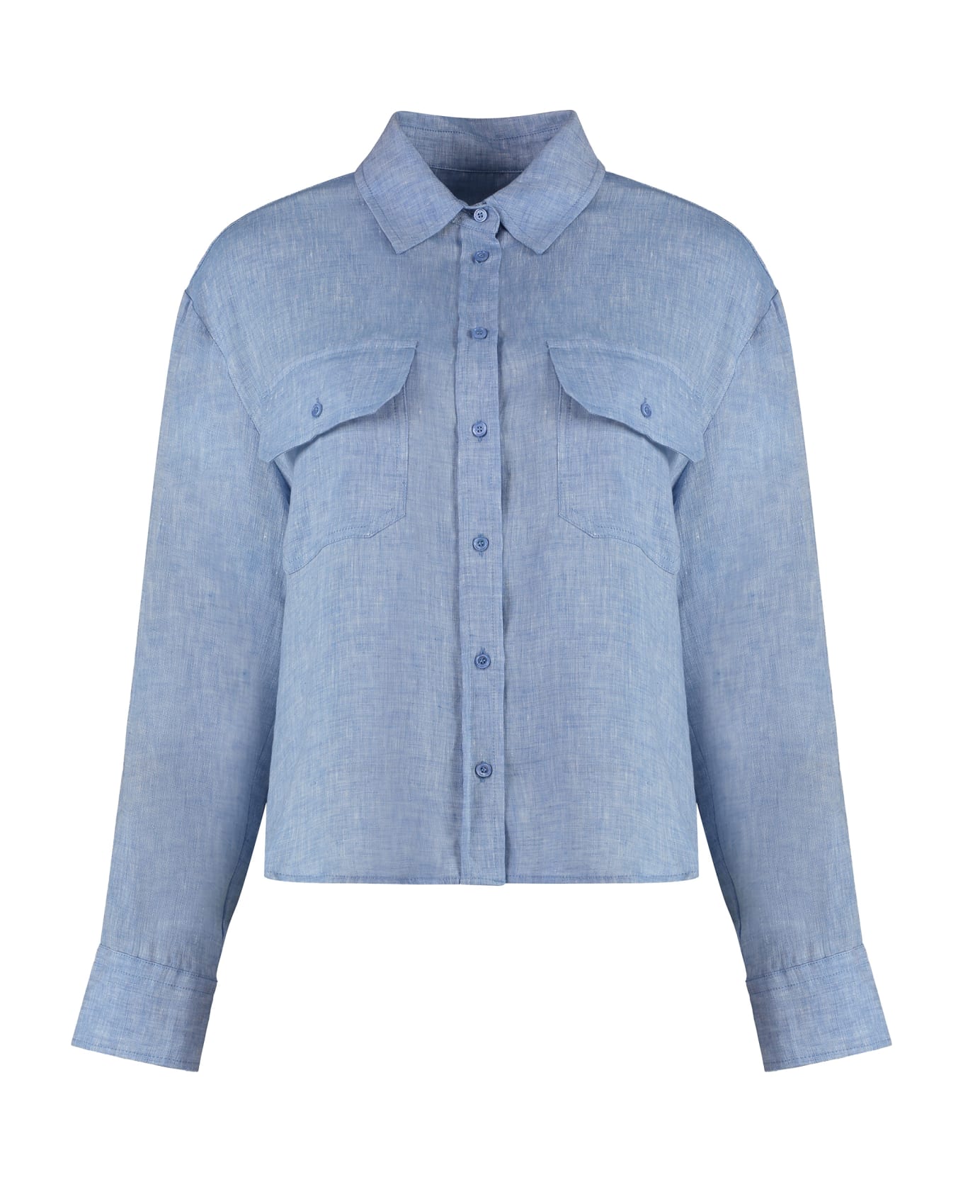 Weekend Max Mara Eureka Linen Shirt - Light Blue