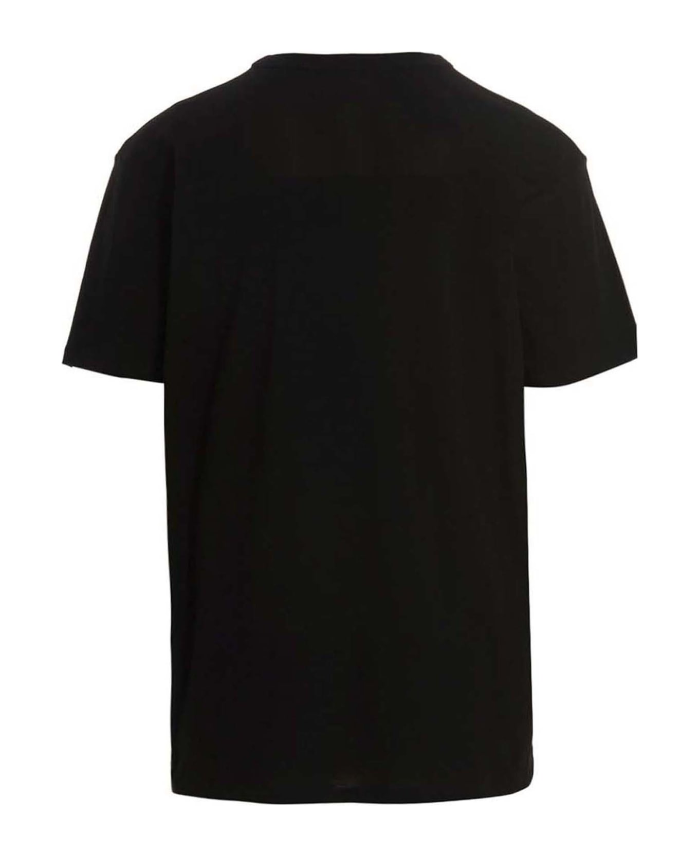 Alexander McQueen Printed Crewneck T-shirt - Black シャツ