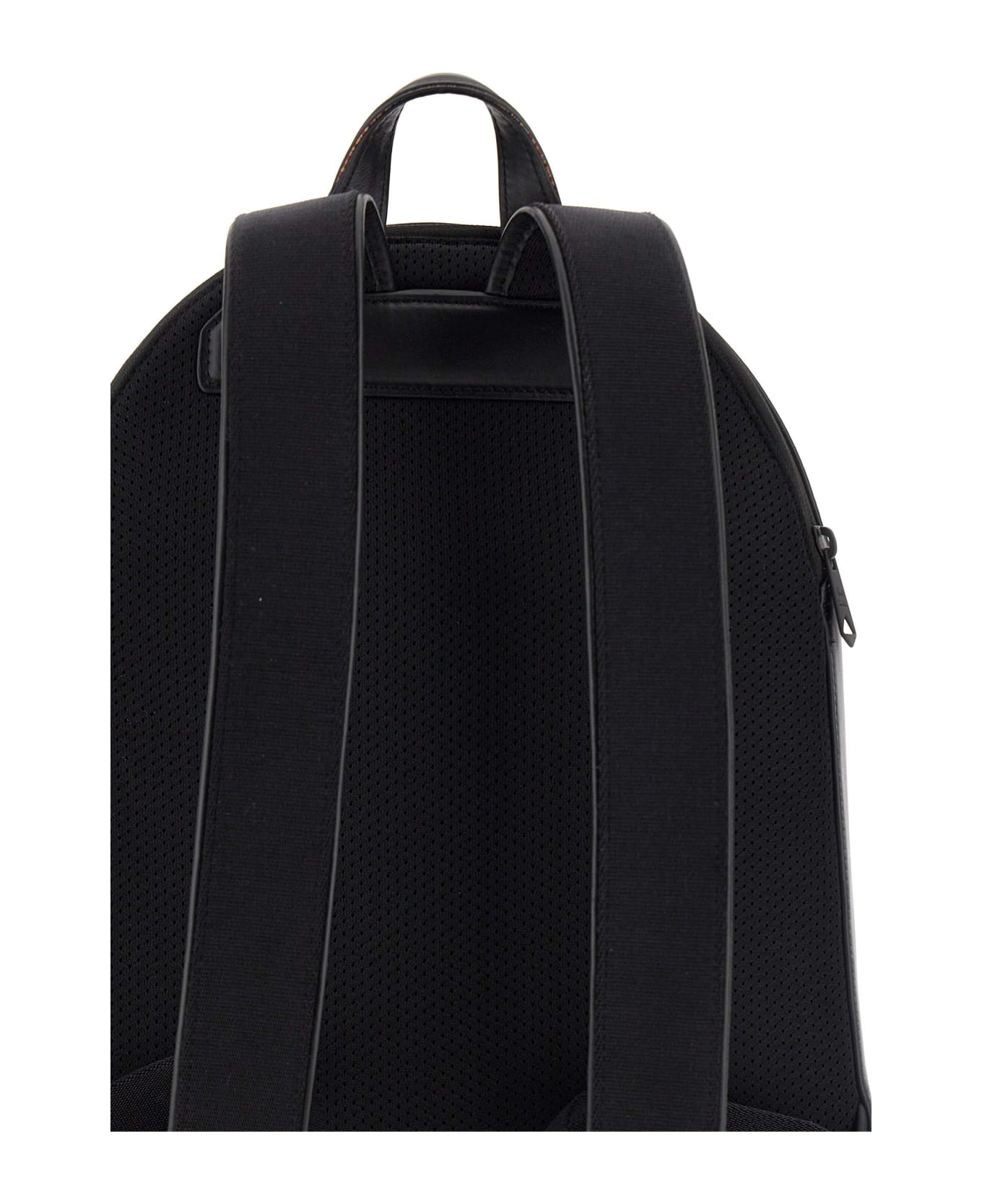 Paul Smith Leather Backpack - BLACK