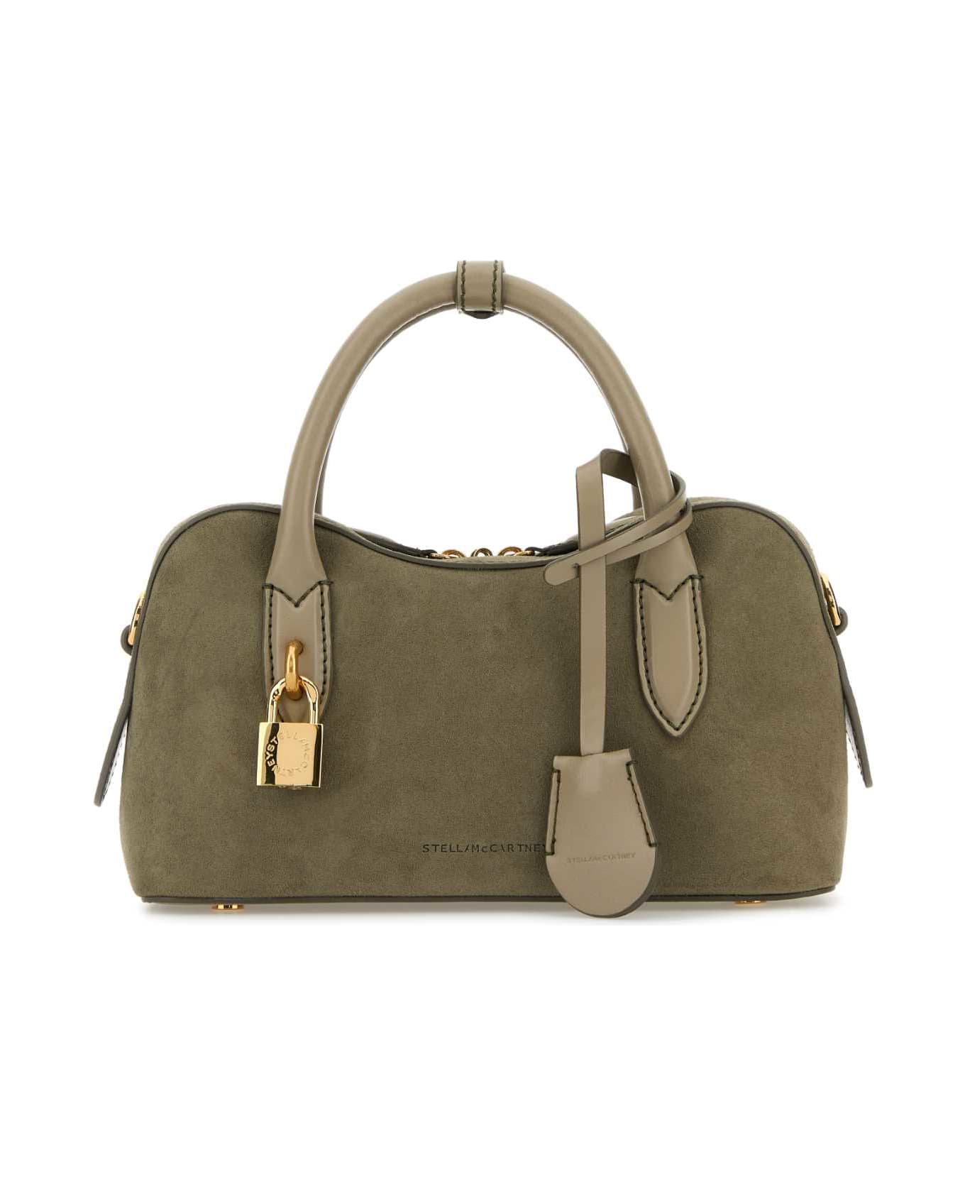 Stella McCartney Dove Grey Suede Alter Mat Stella Ryder Handbag - KHAKI