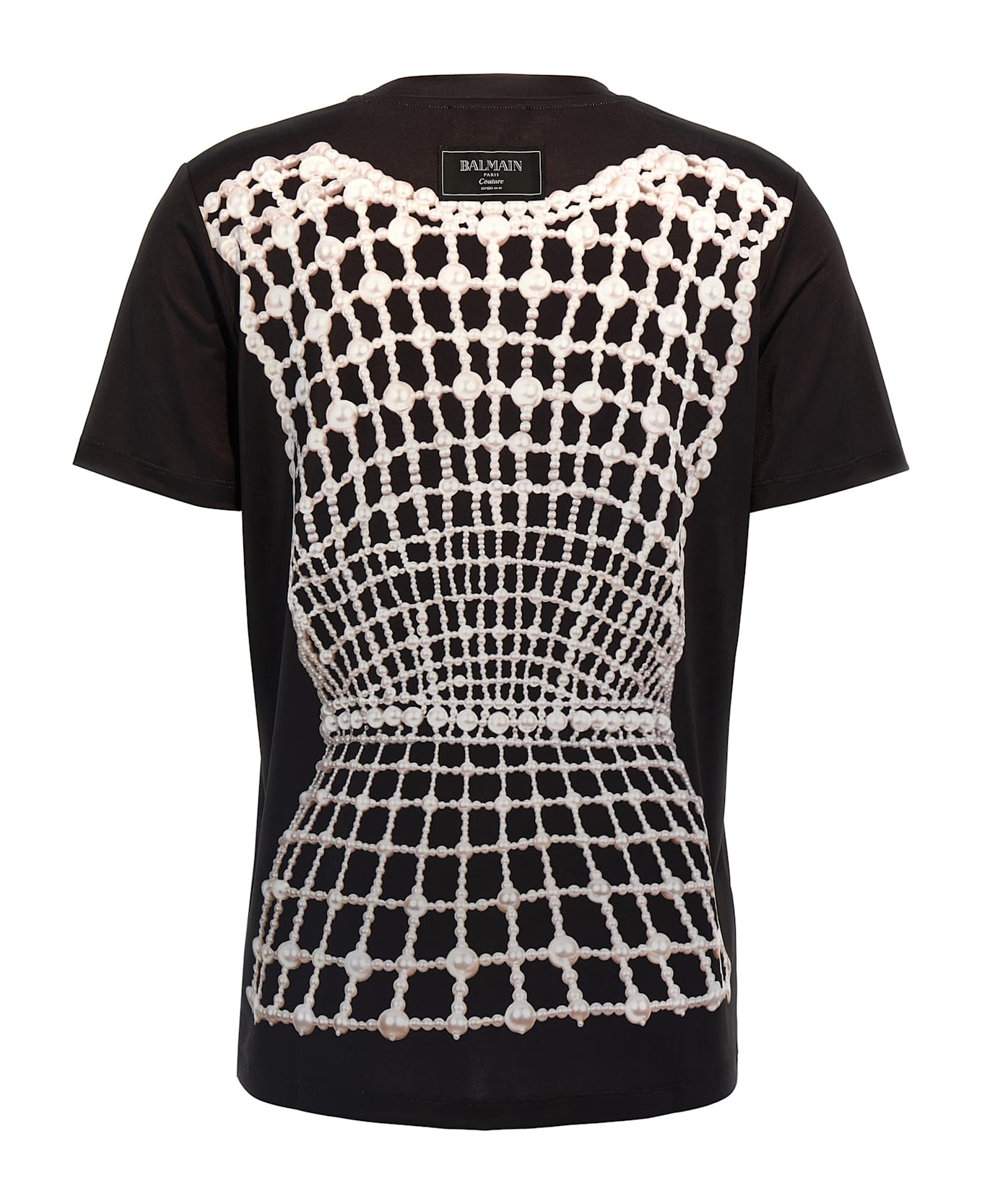 Balmain Trompe L
oeil T-shirt - Black