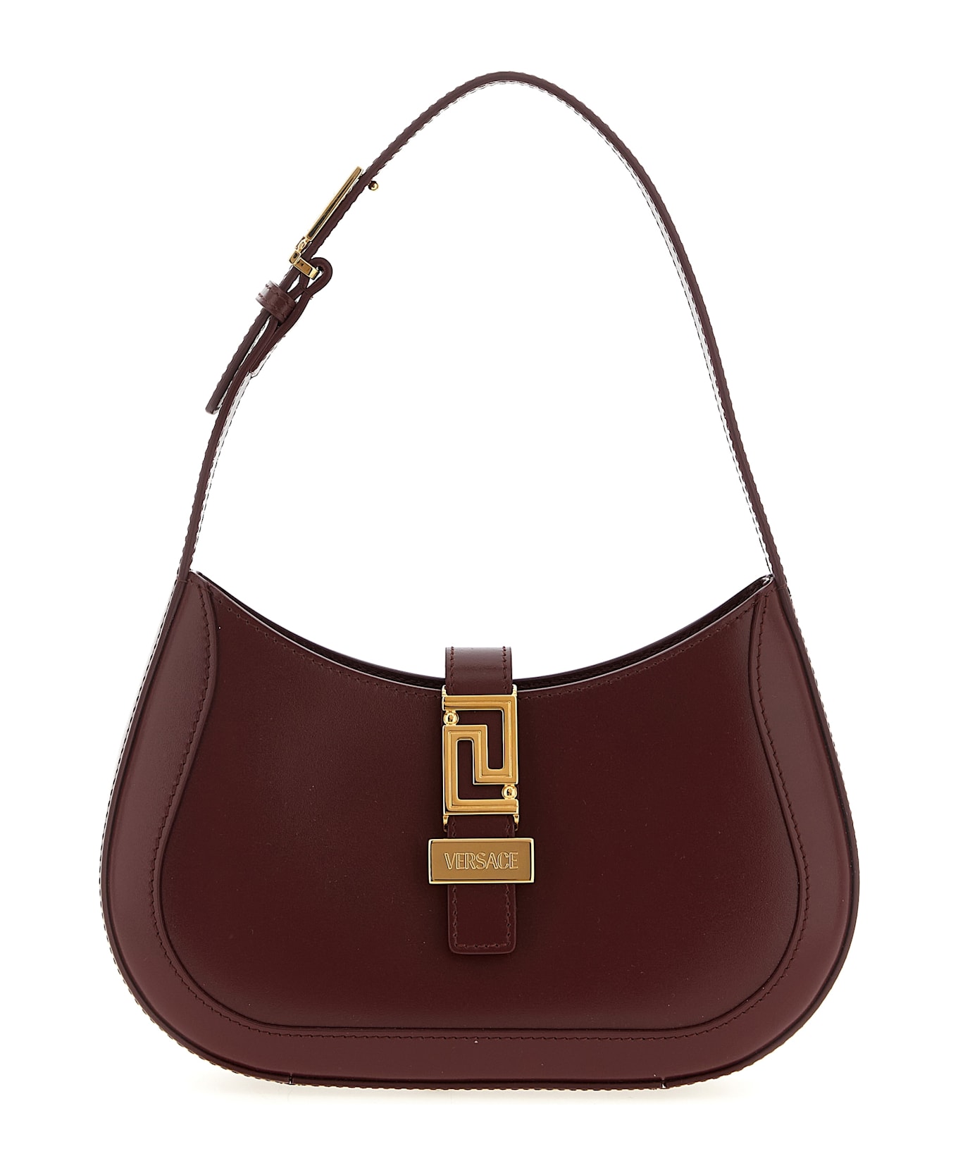 Versace 
hobo Greca Goddess
 Small Shoulder Bag - Bordeaux