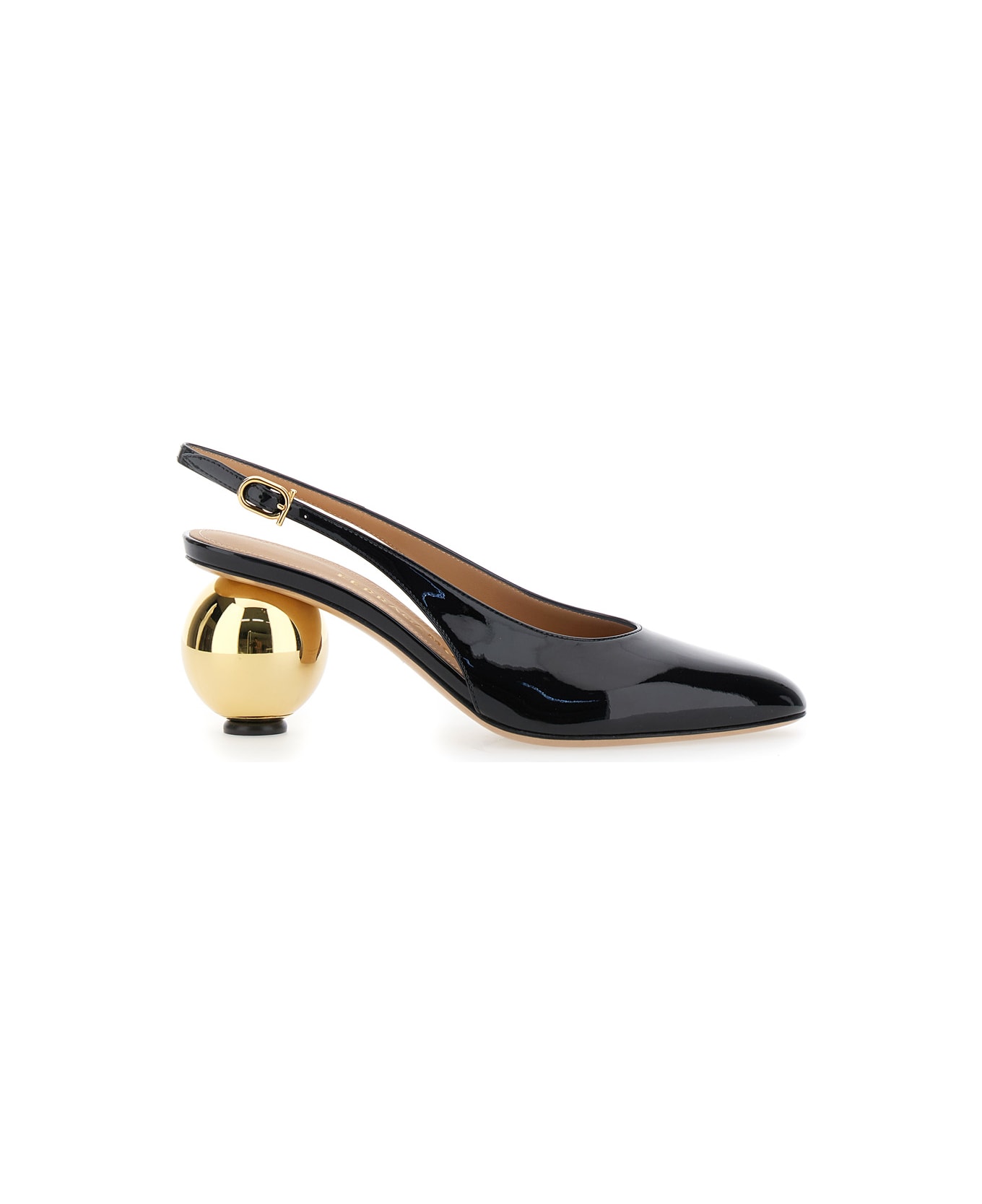 Ferragamo Tessie 70 Sling Pump - Black