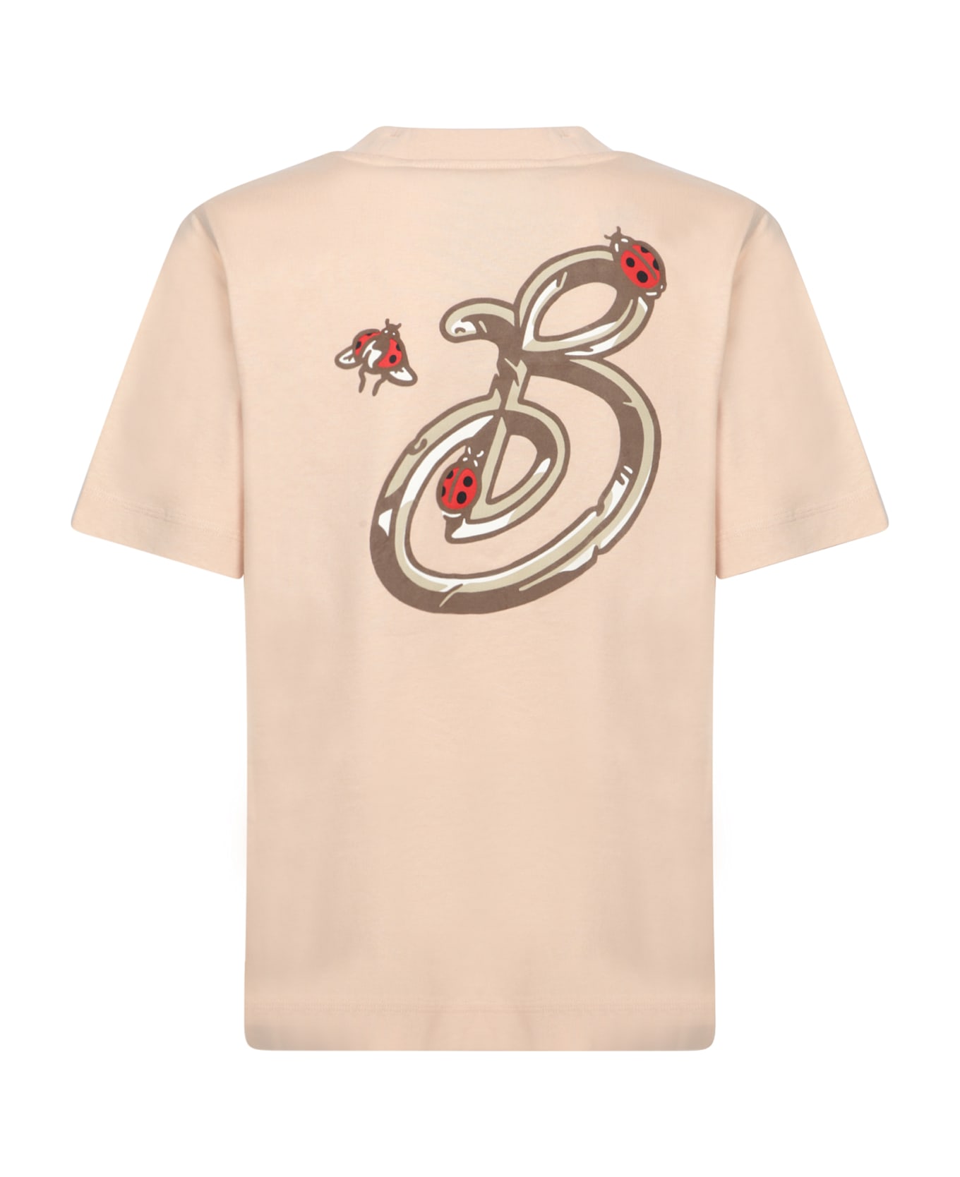 Burberry Beige Cotton T-shirt With Logo - BEIGE