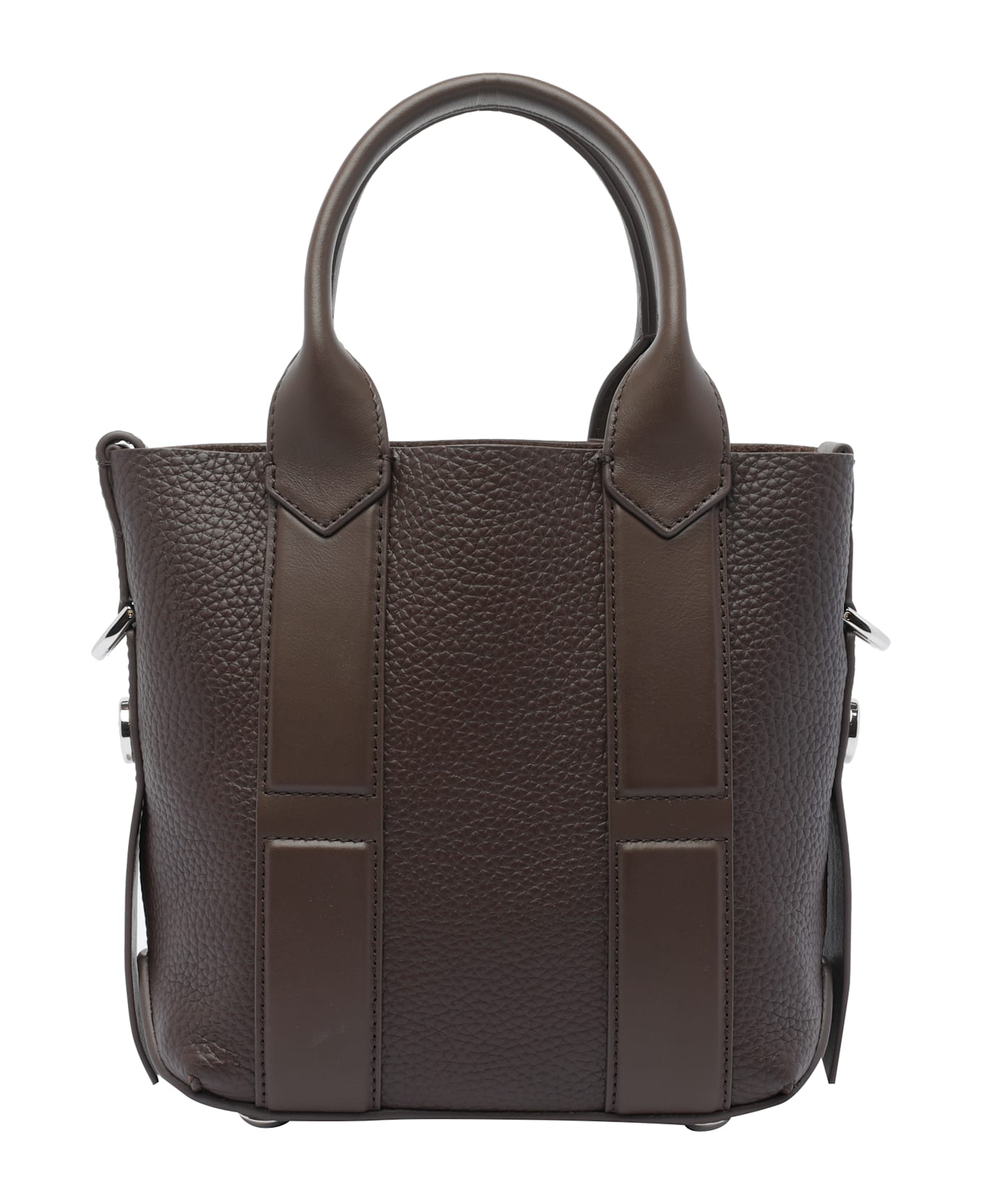 Hogan Small Hogan Script Shopping Bag - Brown