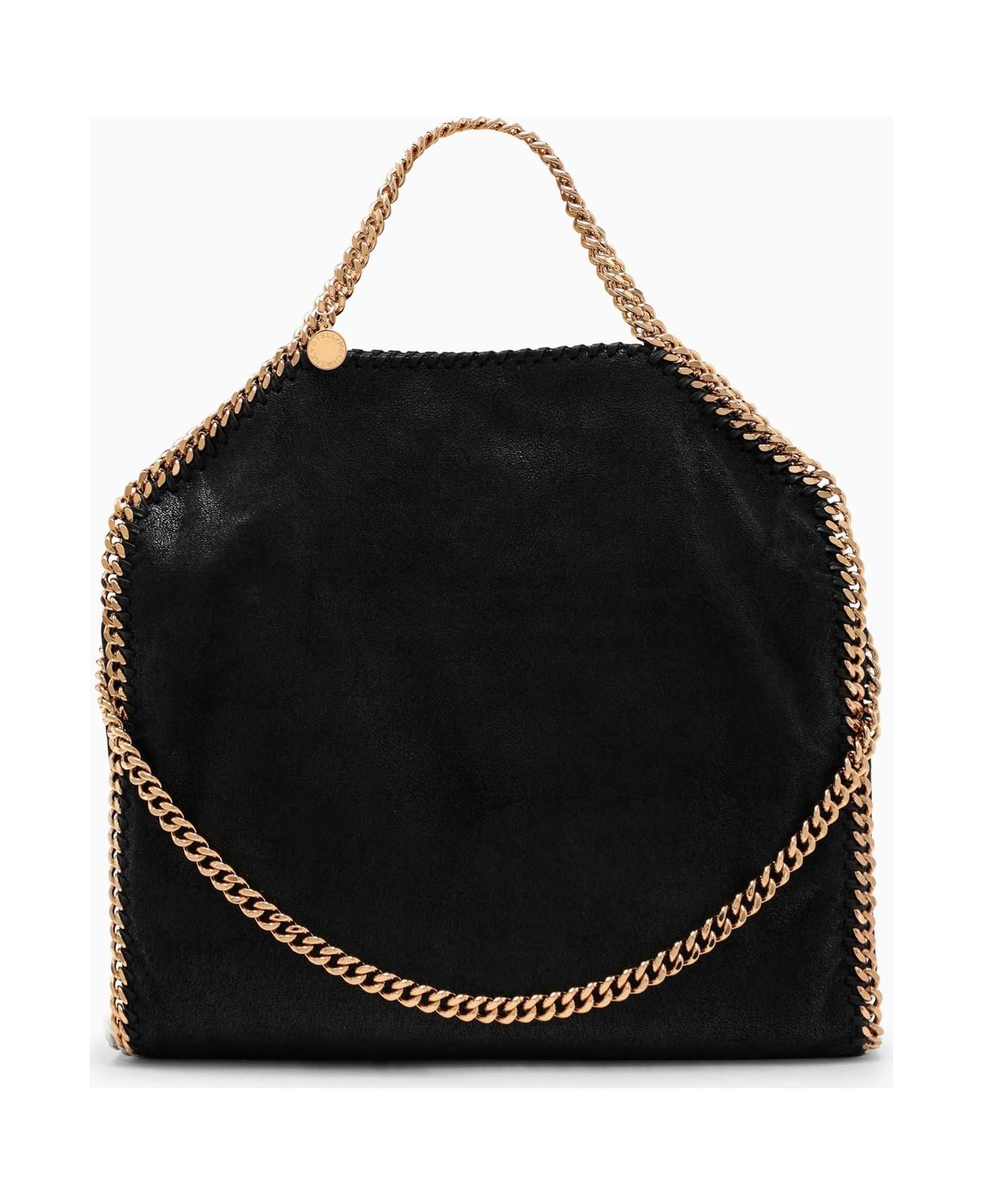 Stella McCartney Black\/gold Falabella Fold Over Bag - Black