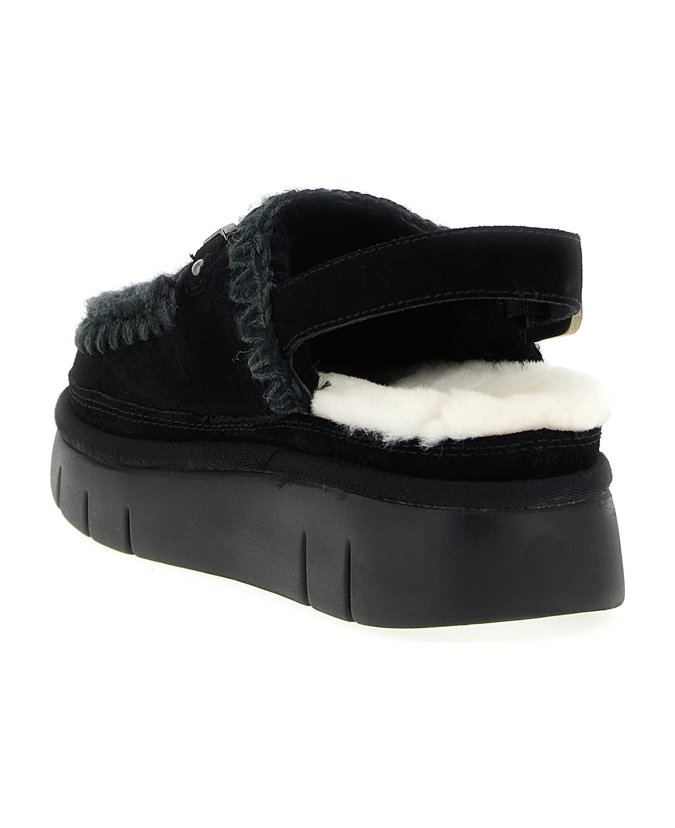 Mou 
bounce Clog Back Strap
 Sabots - Black